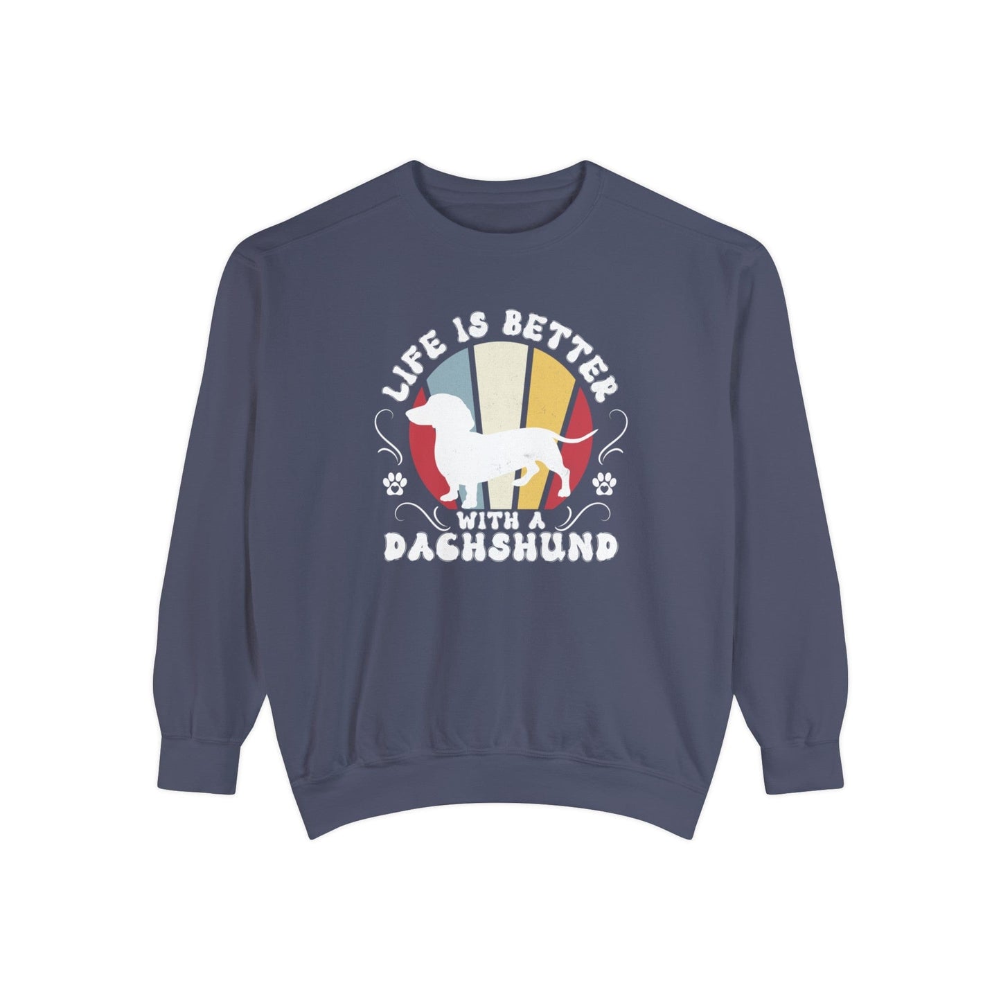 Life is Better With a Dachshund - Premium Sweatshirt Sweatshirt Denim / S
