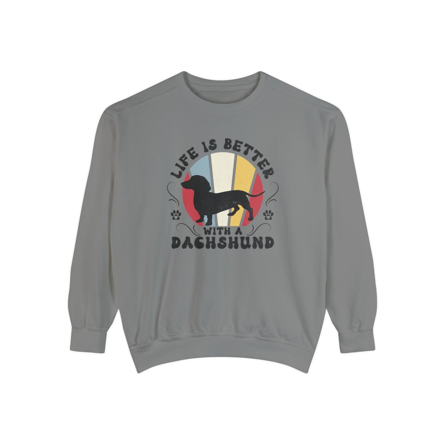 Life is Better With a Dachshund - Premium Sweatshirt Sweatshirt Grey / S