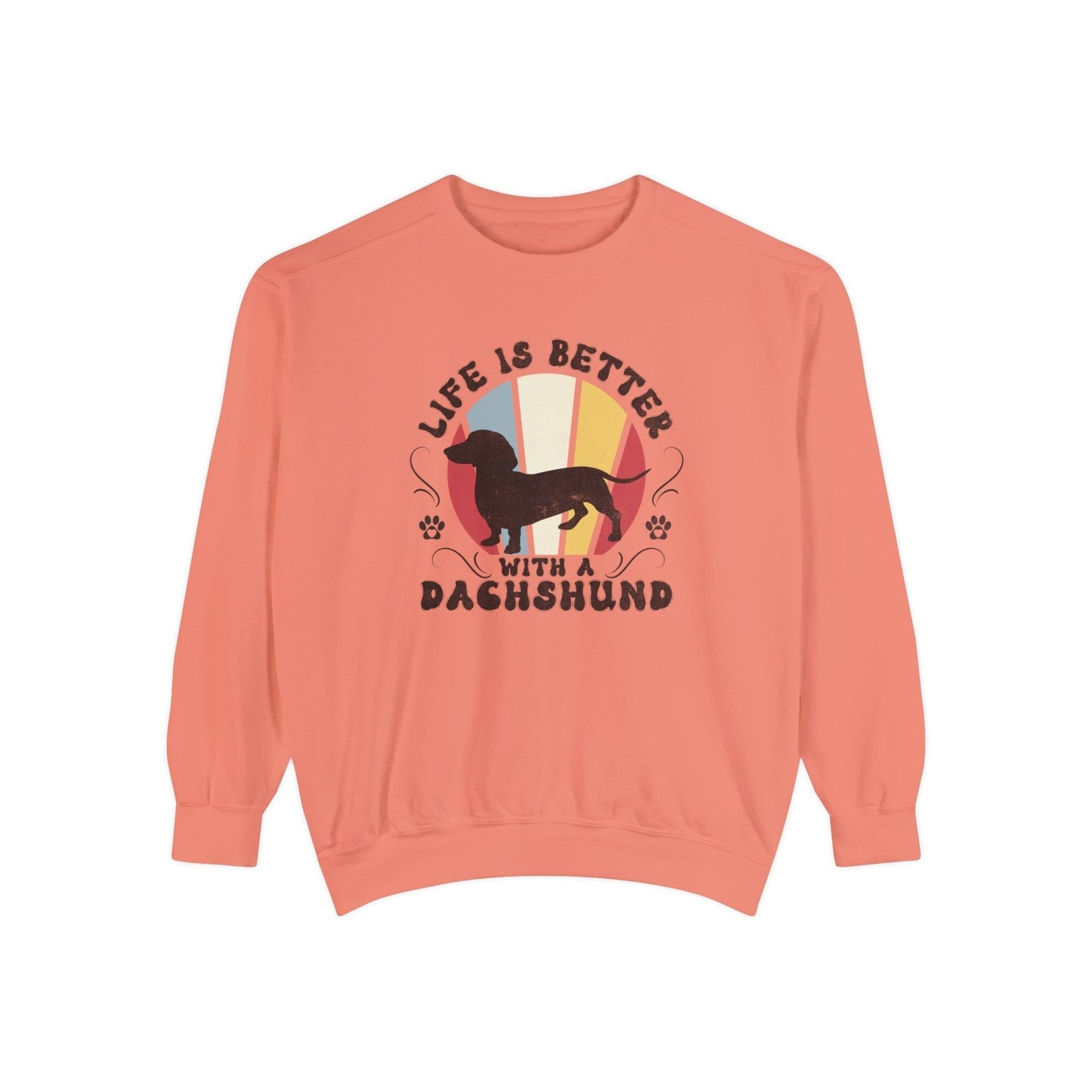 Life is Better With a Dachshund - Premium Sweatshirt Sweatshirt Terracotta / S