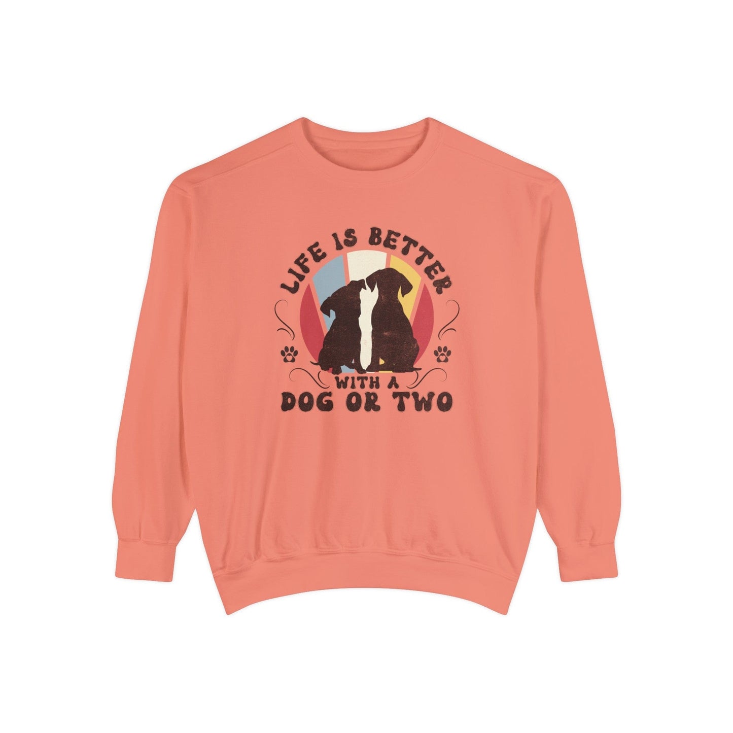 Life is Better With a Dog or Two - Premium Sweatshirt Sweatshirt Terracotta / S