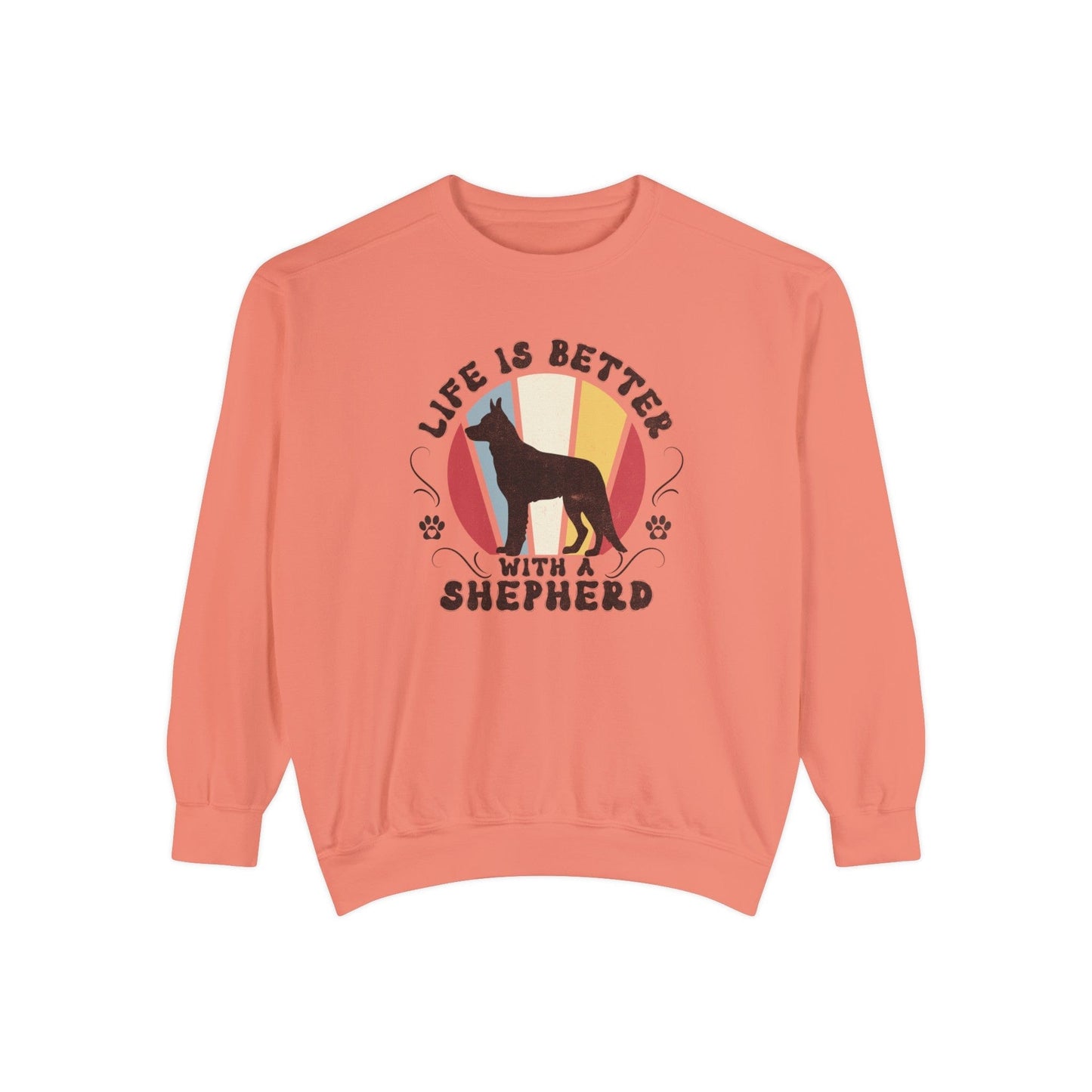 Life is Better With a German Shepherd - Premium Sweatshirt Sweatshirt Terracotta / S