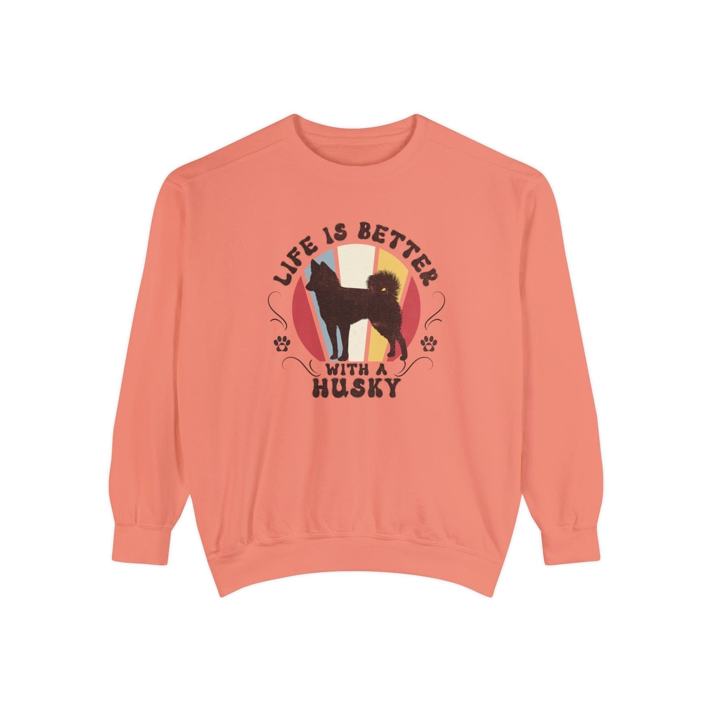 Life is Better With a Husky - Premium Sweatshirt Sweatshirt Terracotta / S