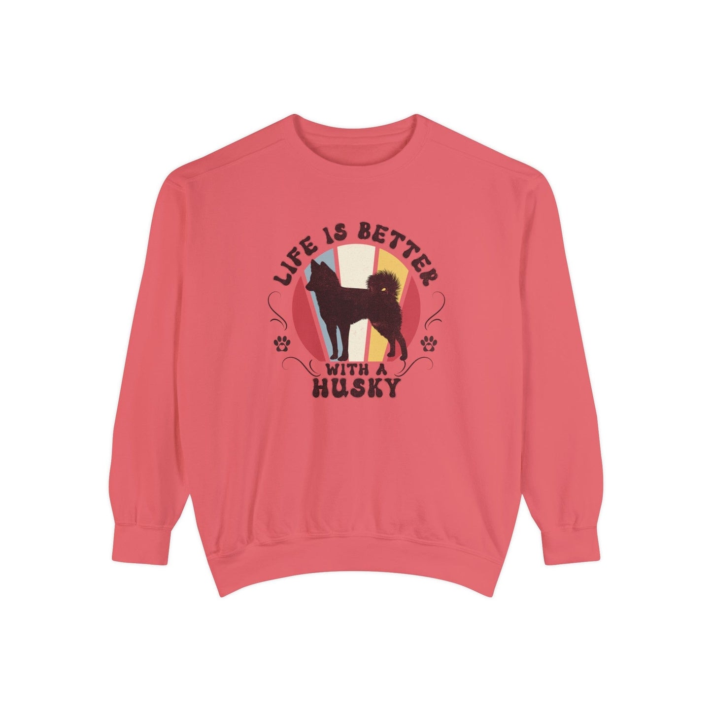 Life is Better With a Husky - Premium Sweatshirt Sweatshirt Watermelon / S