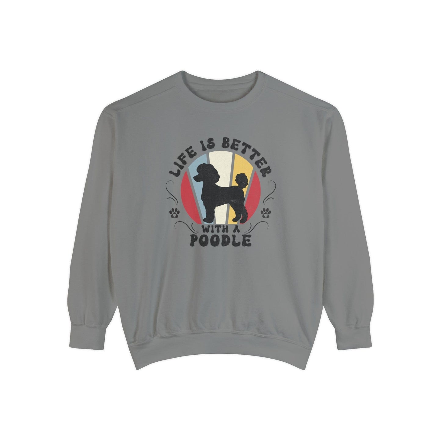 Life is Better With a Poodle - Premium Sweatshirt Sweatshirt Grey / S