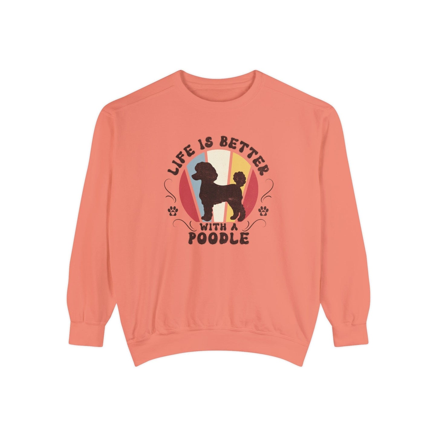 Life is Better With a Poodle - Premium Sweatshirt Sweatshirt Terracotta / S
