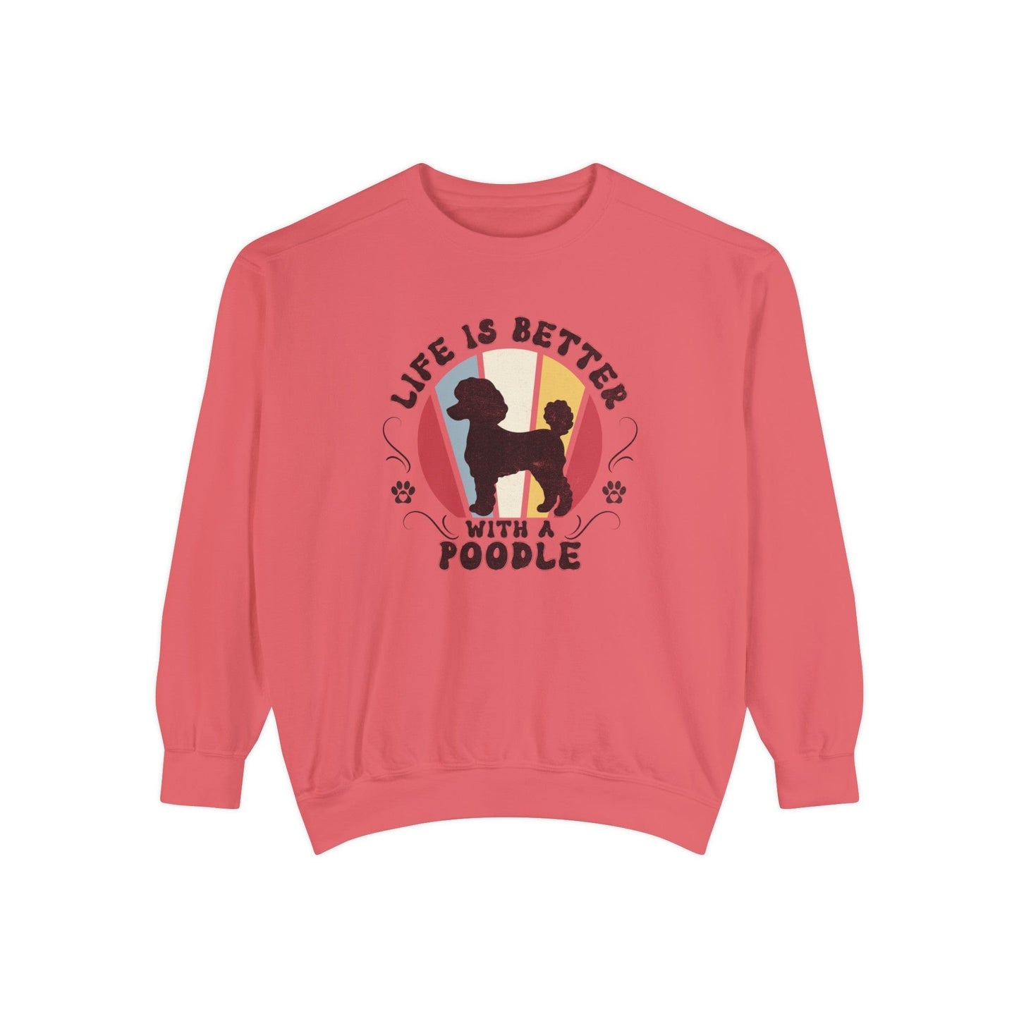 Life is Better With a Poodle - Premium Sweatshirt Sweatshirt Watermelon / S