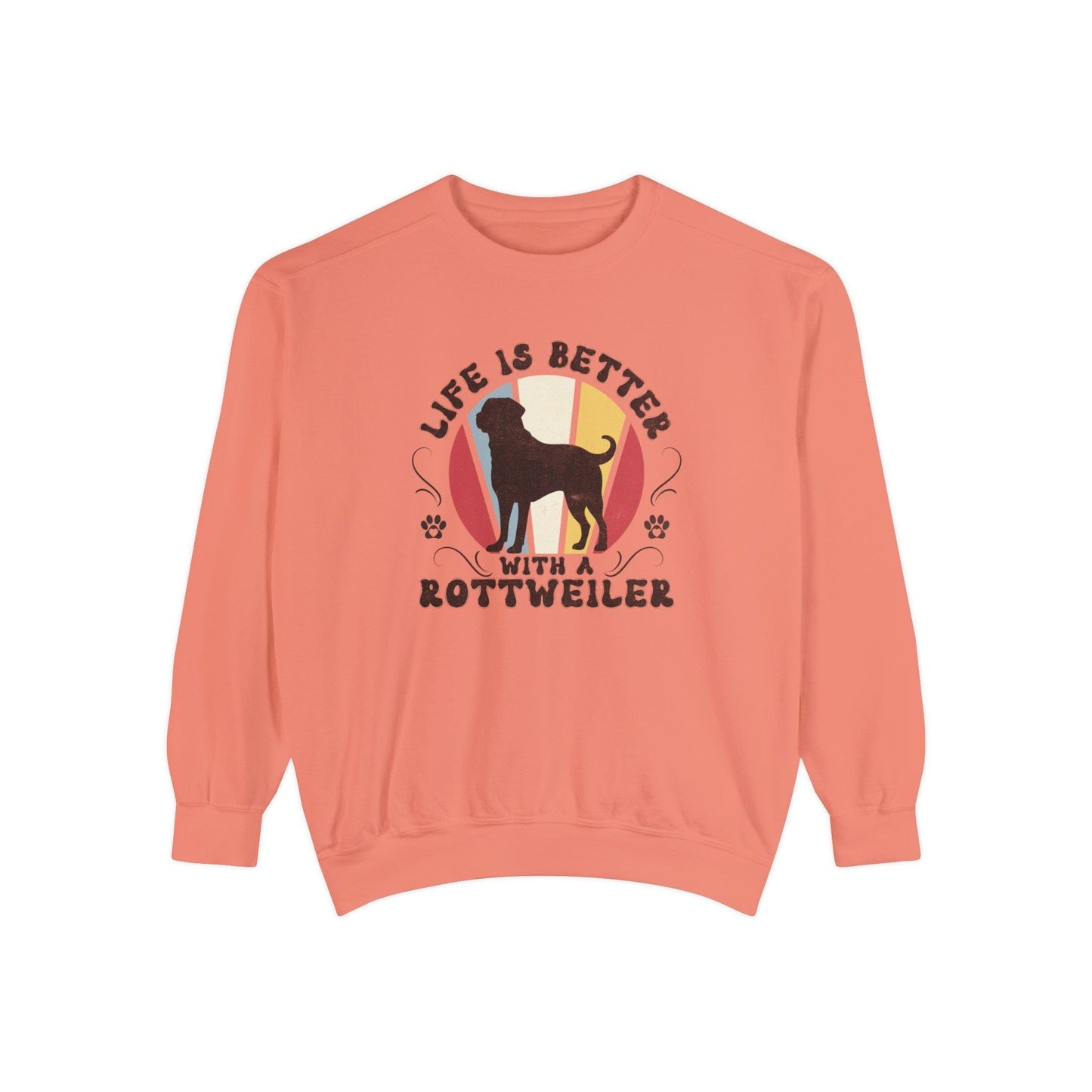 Life is Better With a Rottweiler - Premium Sweatshirt Sweatshirt Terracotta / S