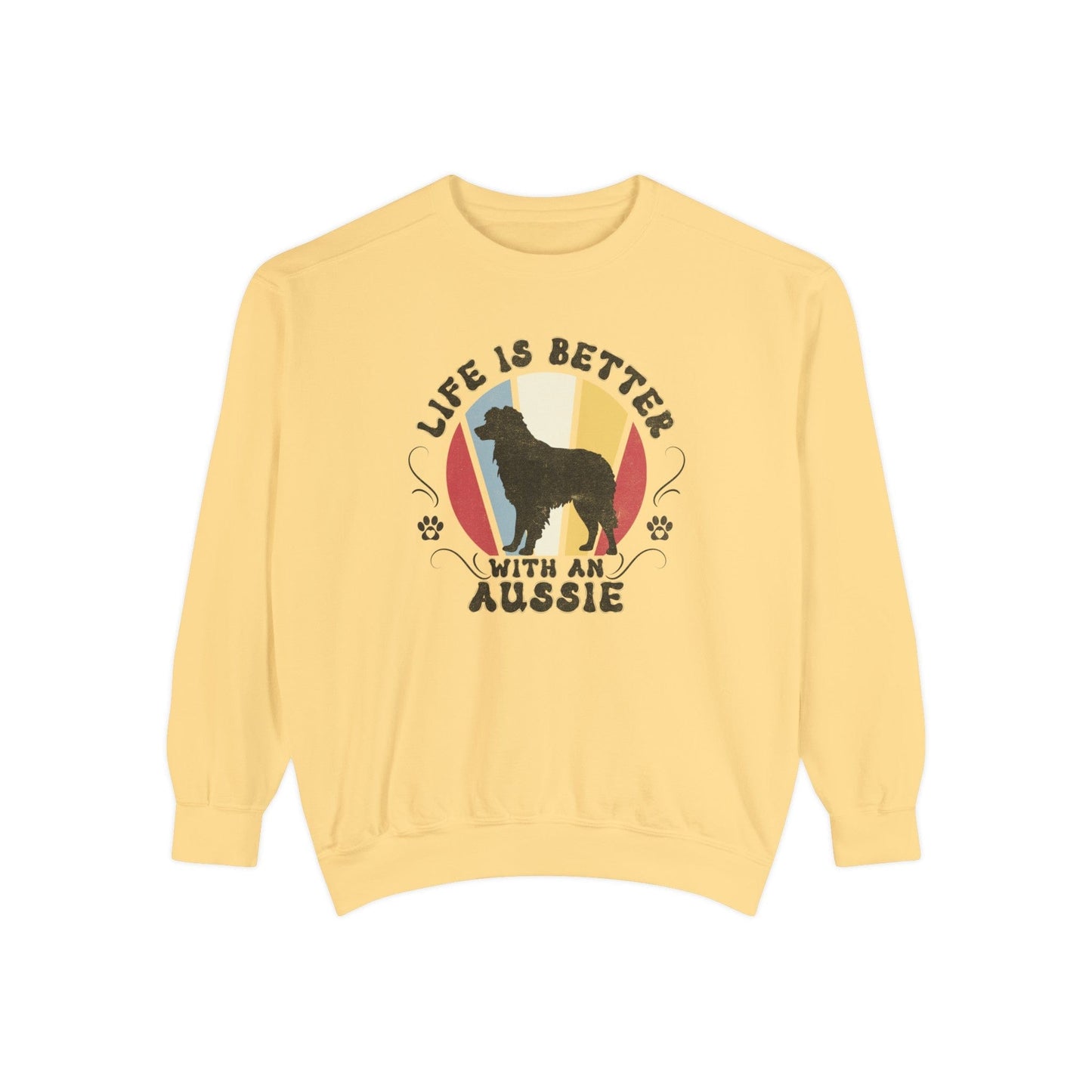 Life is Better With an Aussie - Premium Sweatshirt Sweatshirt Butter / S