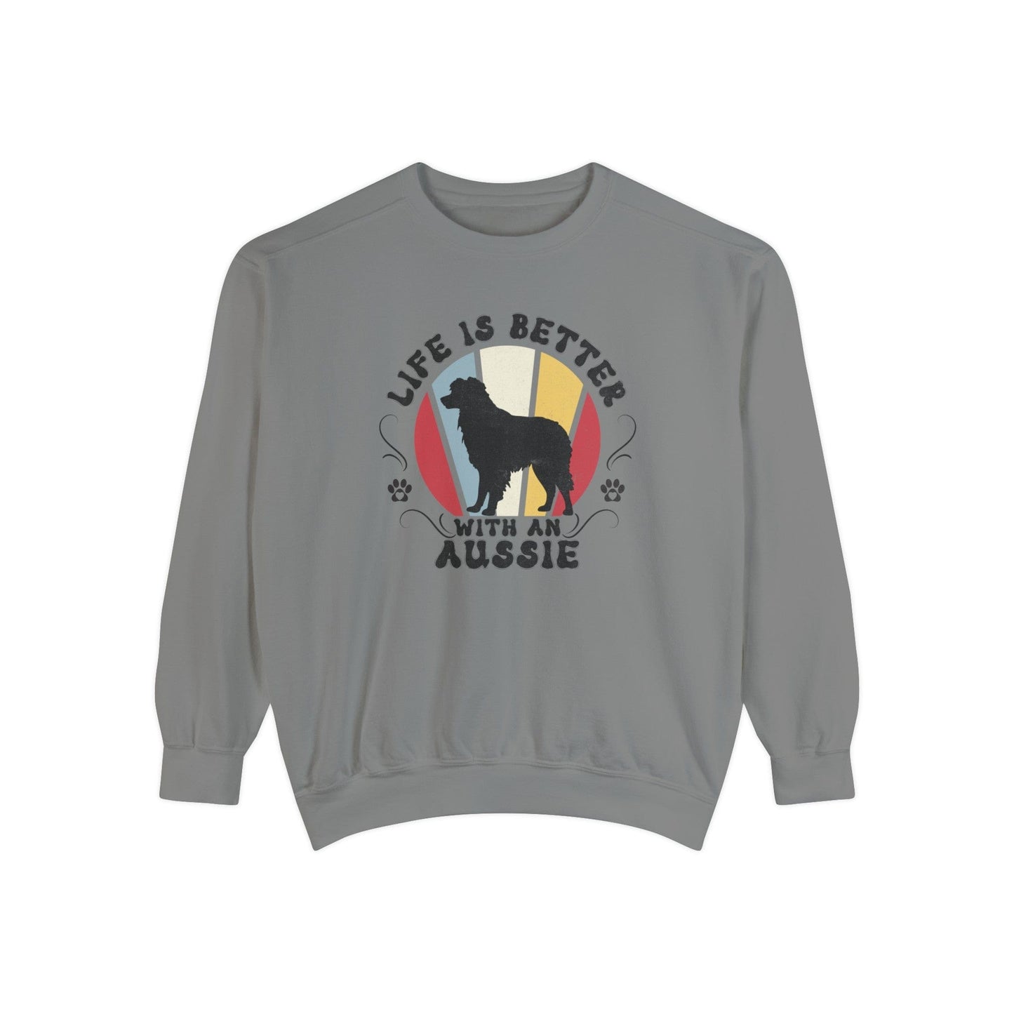 Life is Better With an Aussie - Premium Sweatshirt Sweatshirt Grey / S