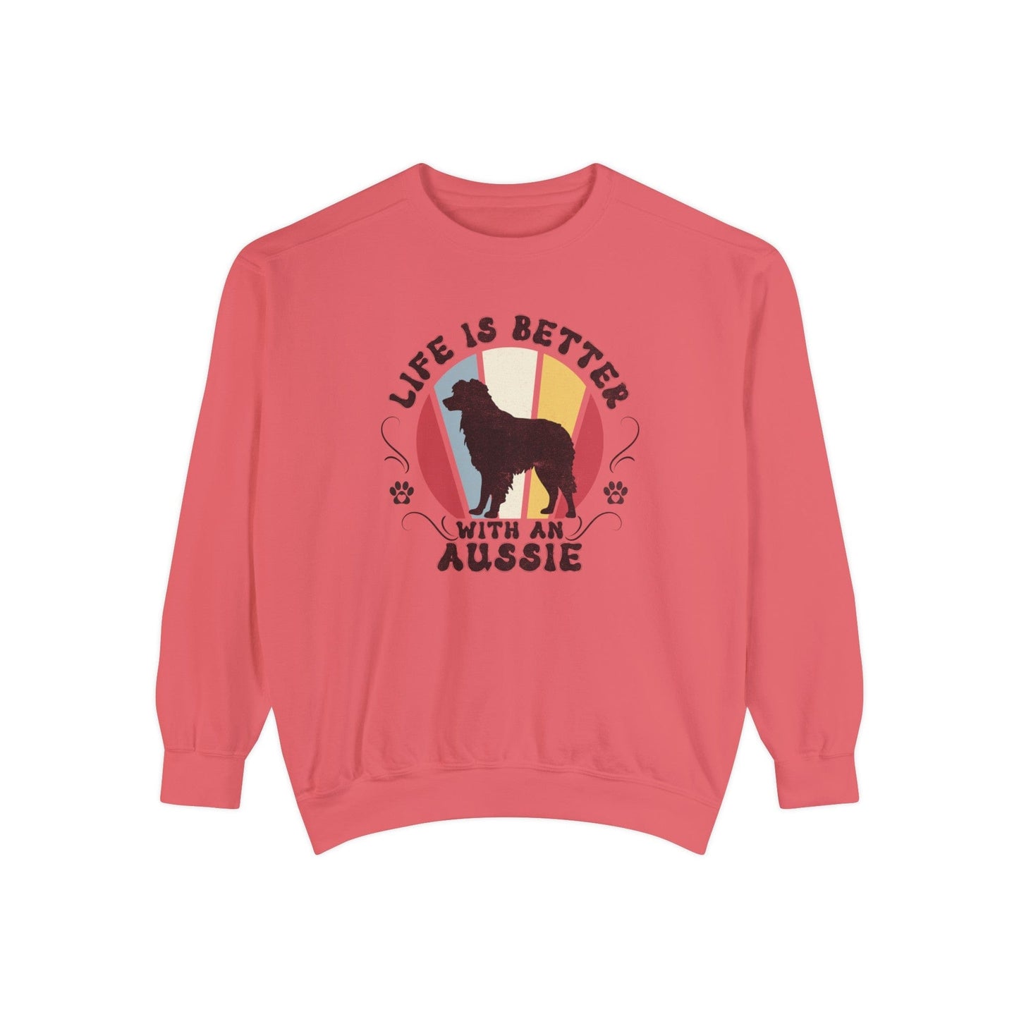 Life is Better With an Aussie - Premium Sweatshirt Sweatshirt Watermelon / S