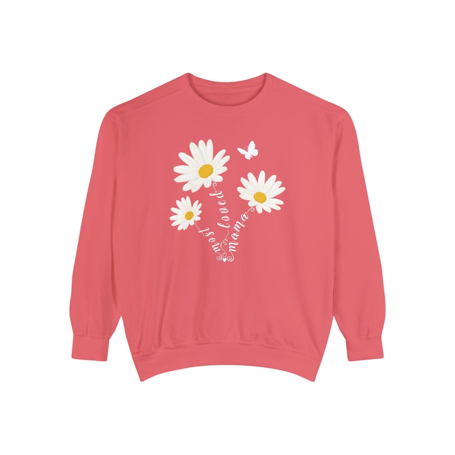 Most Loved Mama Daisy - Premium Sweatshirt Sweatshirt Watermelon / S