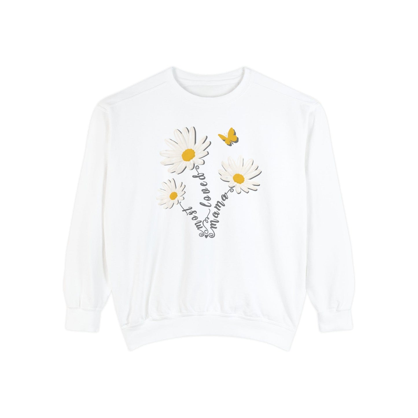 Most Loved Mama Daisy - Premium Sweatshirt Sweatshirt White / S