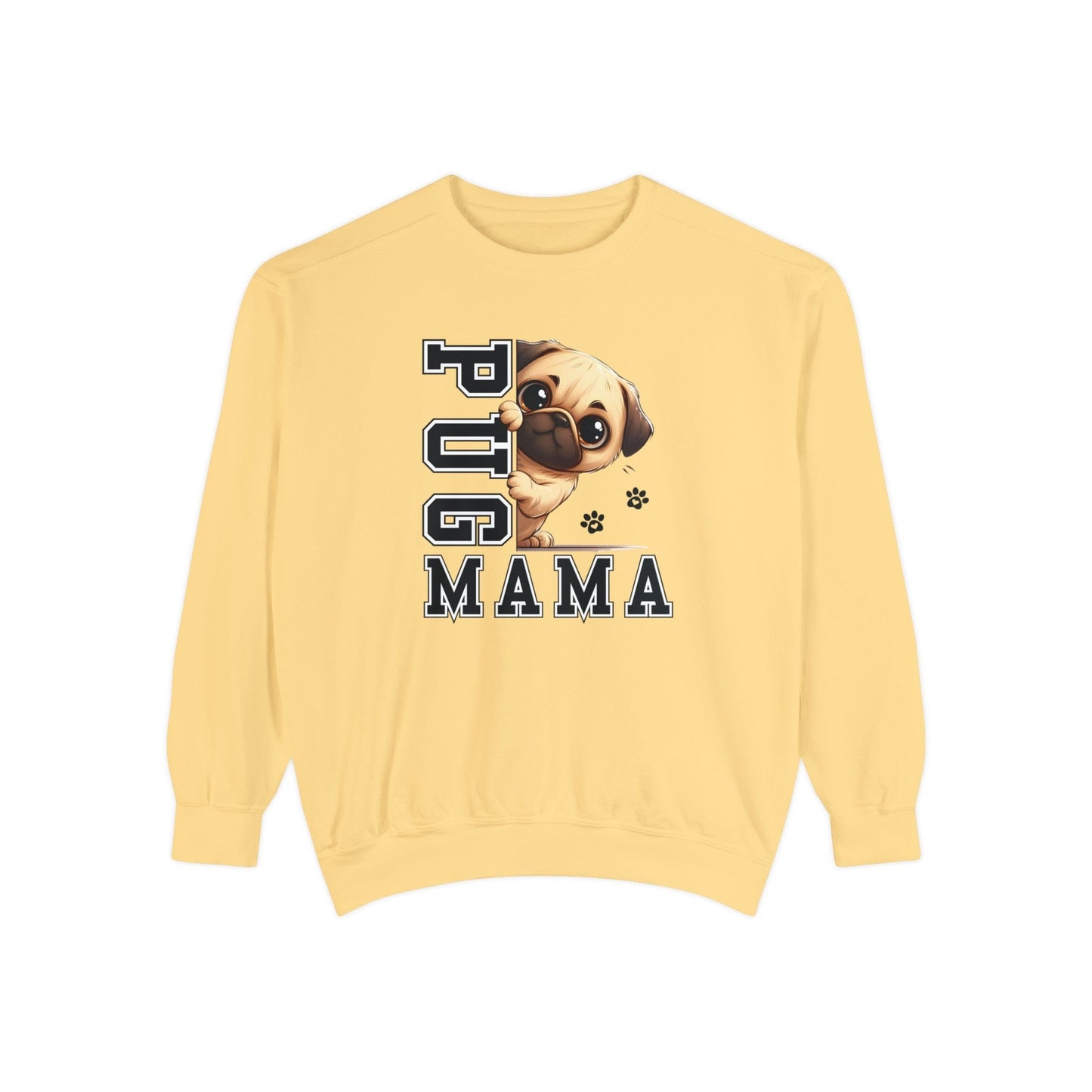 Pug Mama - Premium Sweatshirt Sweatshirt Butter / S