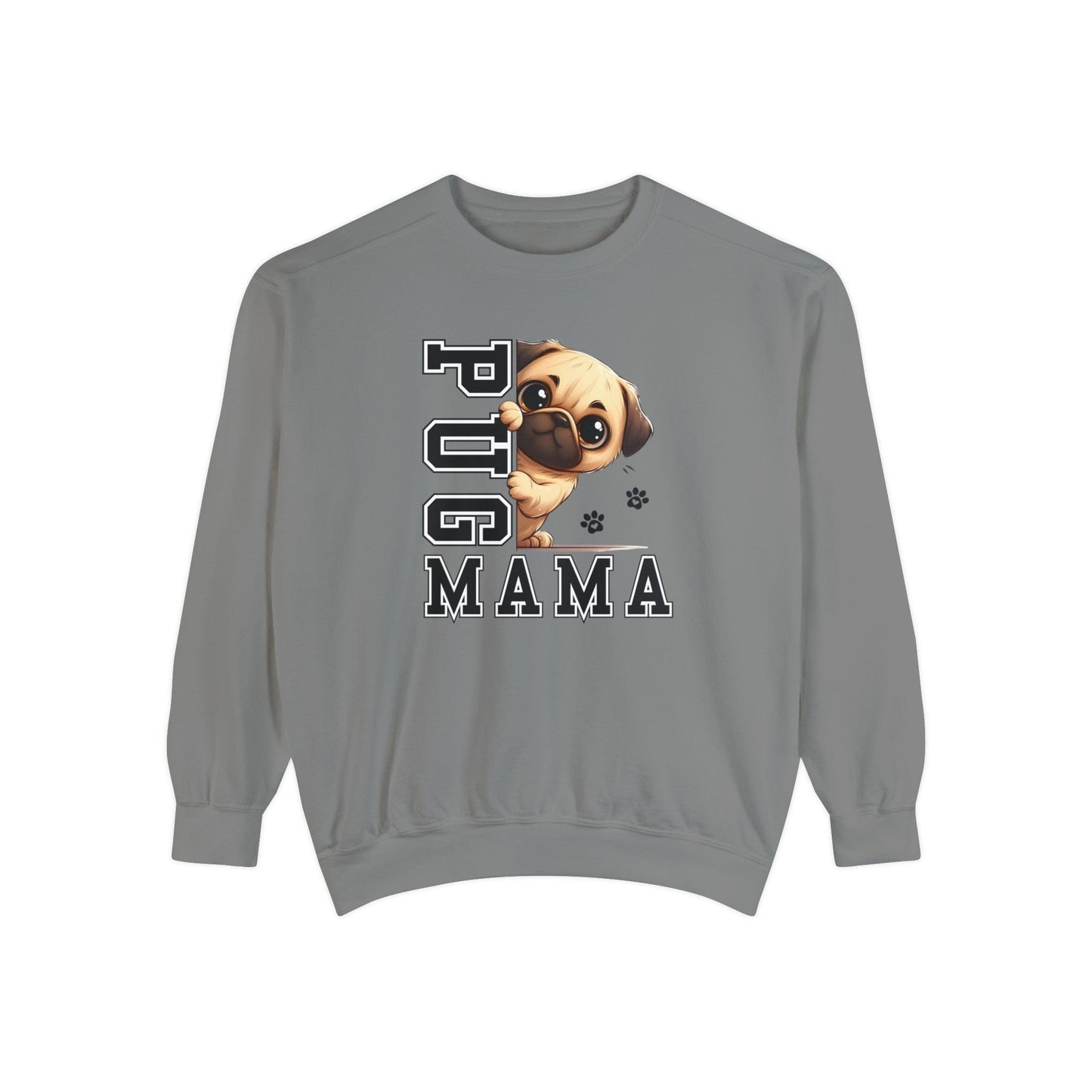 Pug Mama - Premium Sweatshirt Sweatshirt Grey / S
