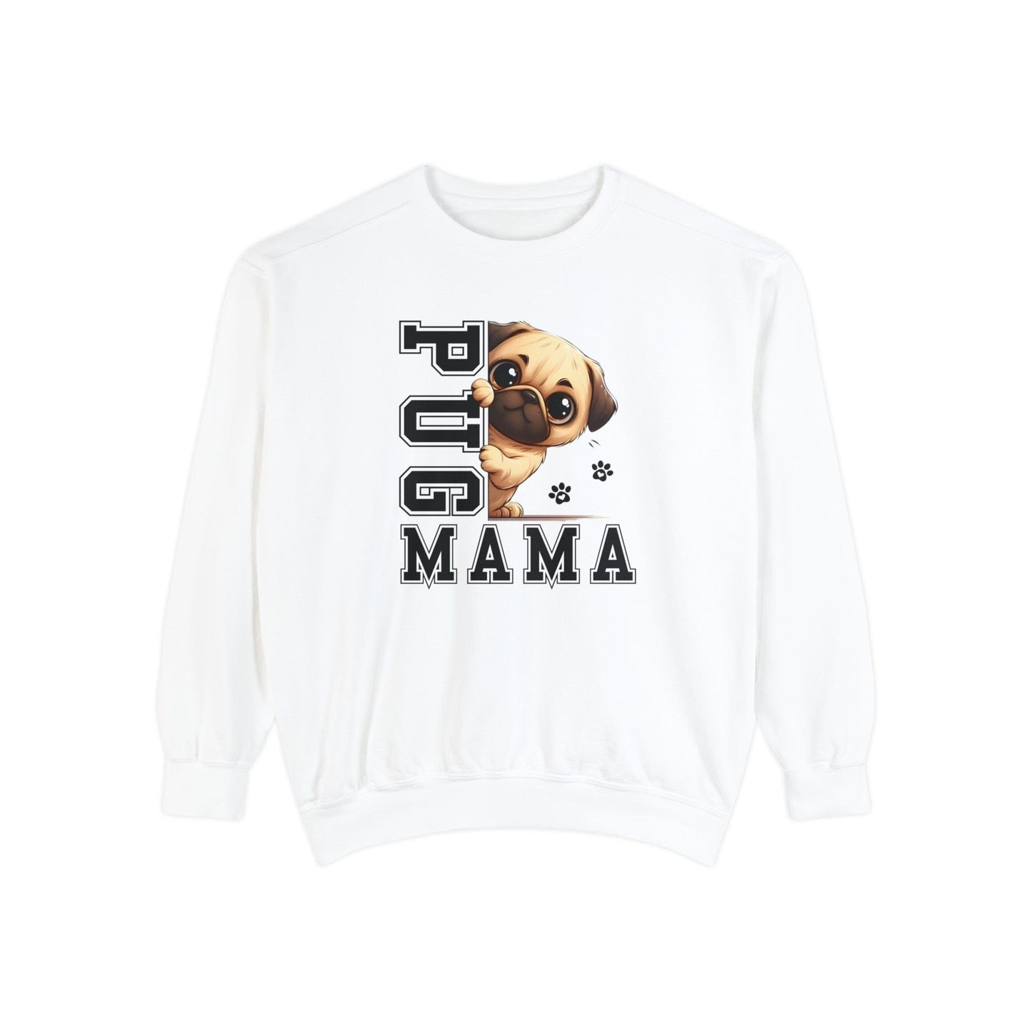 Pug Mama - Premium Sweatshirt Sweatshirt White / S