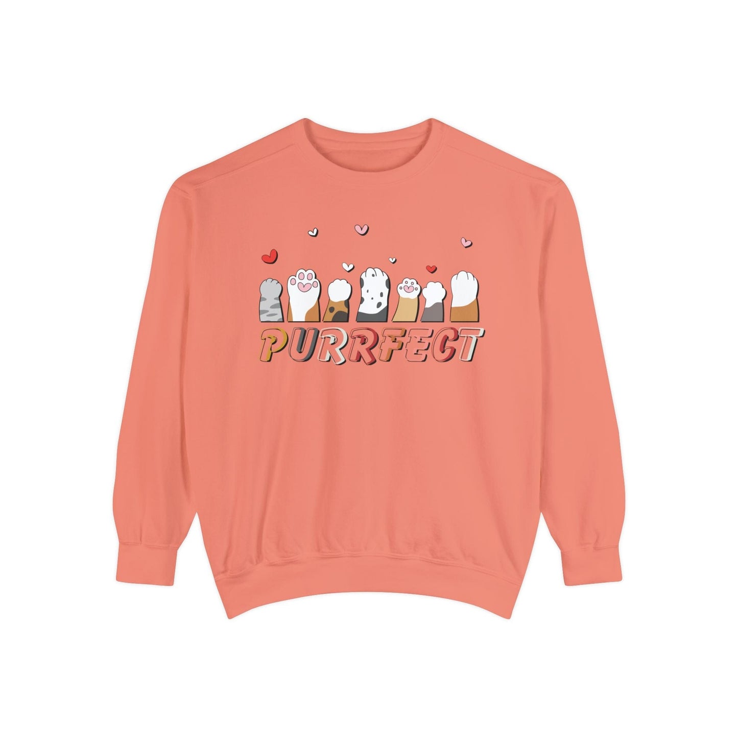 Purrfect Cat Lover Sweatshirt Sweatshirt Terracotta / S