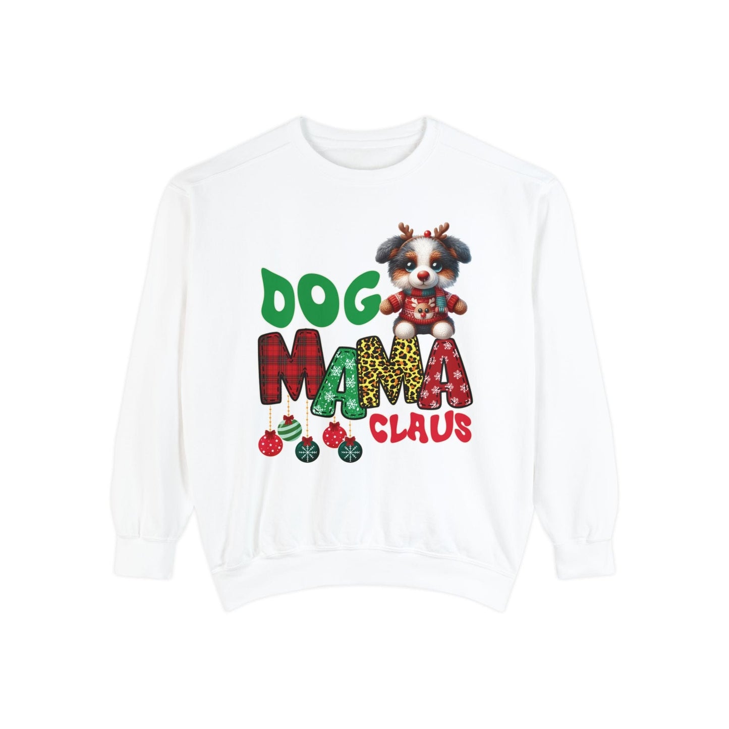 Aussie Mama Claus Sweatshirt Sweatshirt White / S