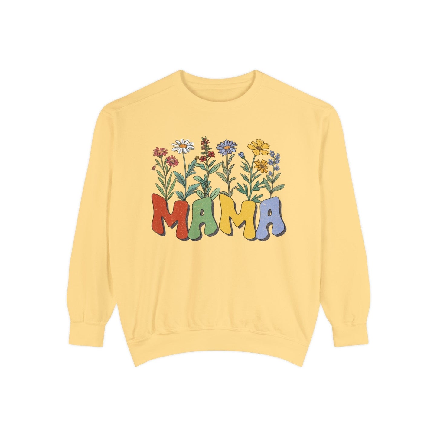 Wildflowers Mama - Premium Sweatshirt Sweatshirt Butter / S