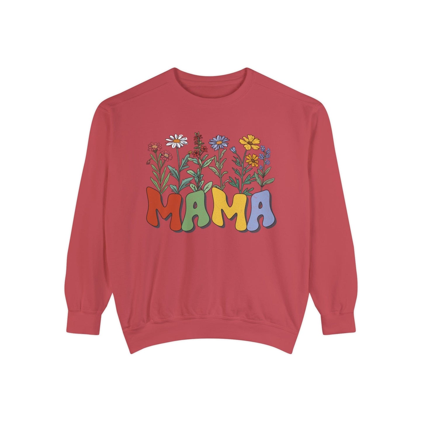 Wildflowers Mama - Premium Sweatshirt Sweatshirt Crimson / S