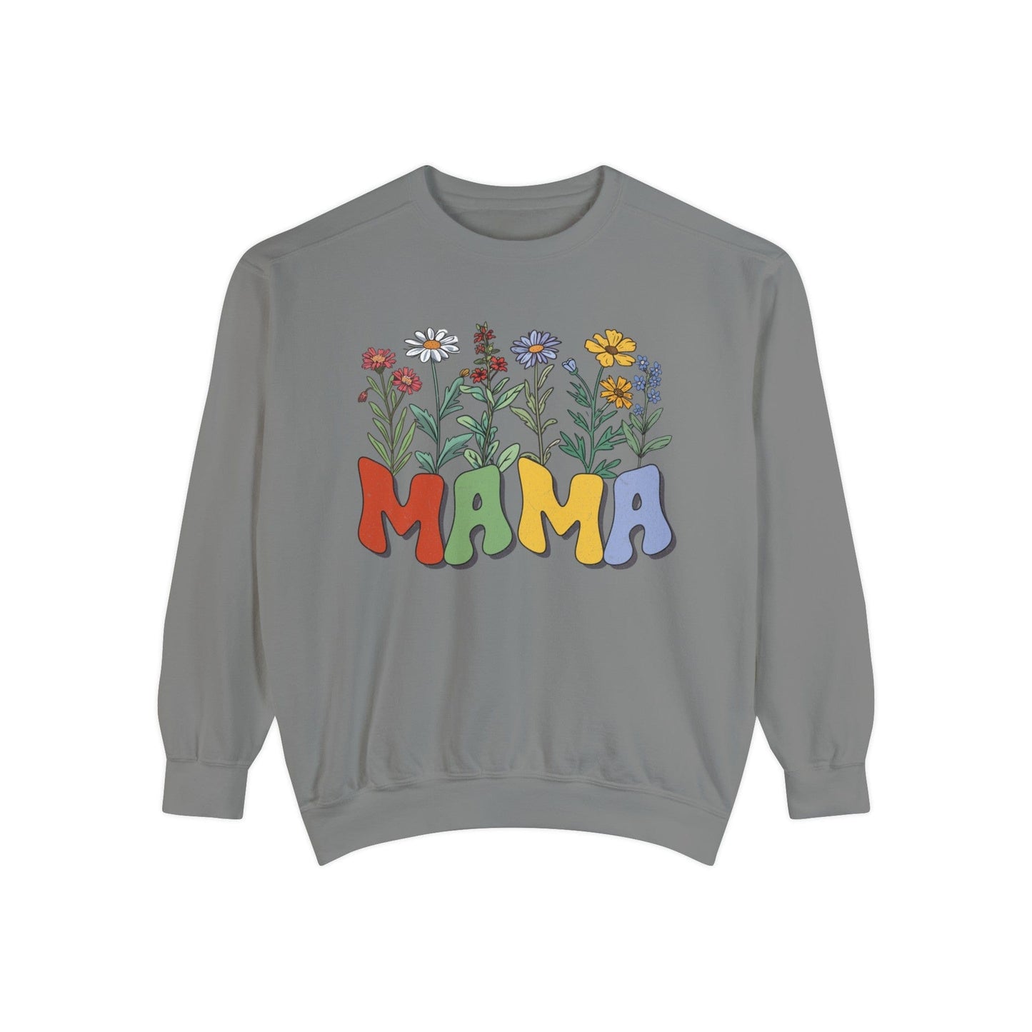Wildflowers Mama - Premium Sweatshirt Sweatshirt Grey / S