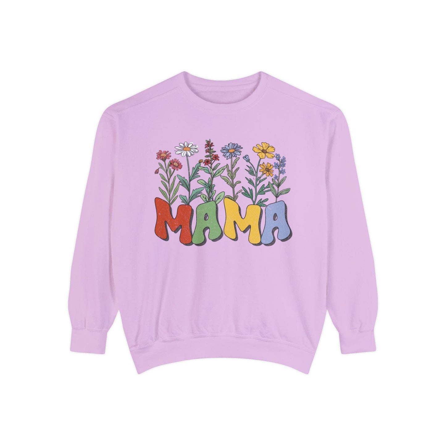 Wildflowers Mama - Premium Sweatshirt Sweatshirt Orchid / S