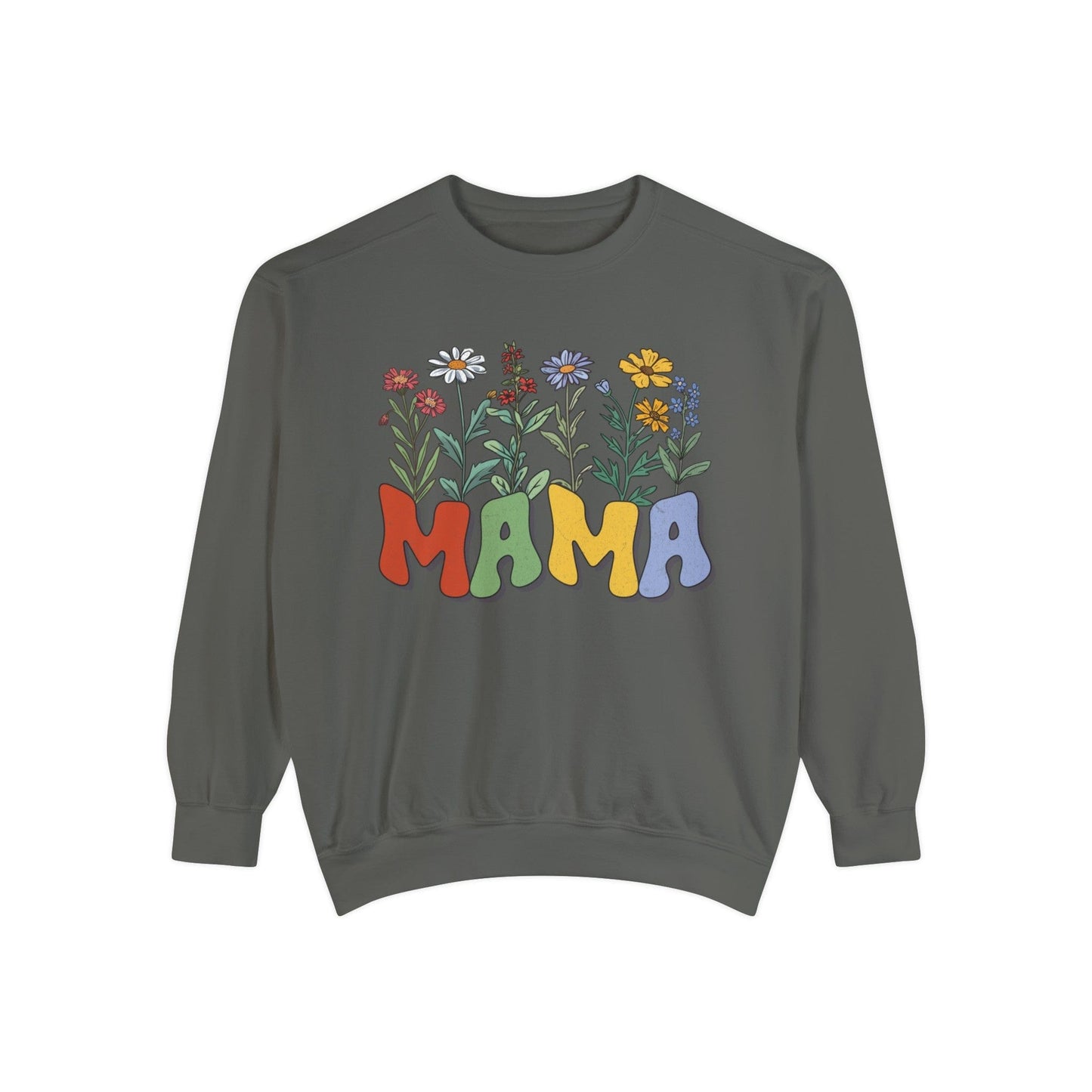 Wildflowers Mama - Premium Sweatshirt Sweatshirt Pepper / S
