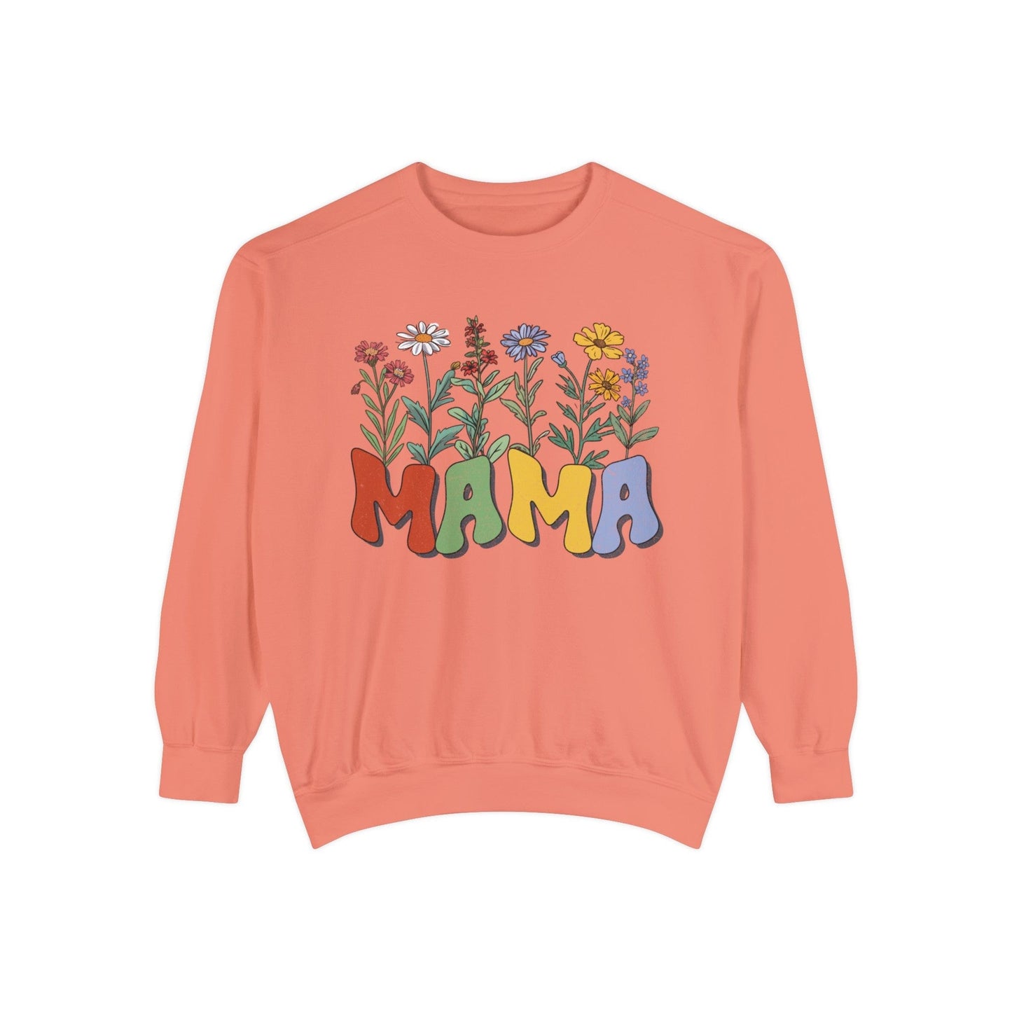 Wildflowers Mama - Premium Sweatshirt Sweatshirt Terracotta / S