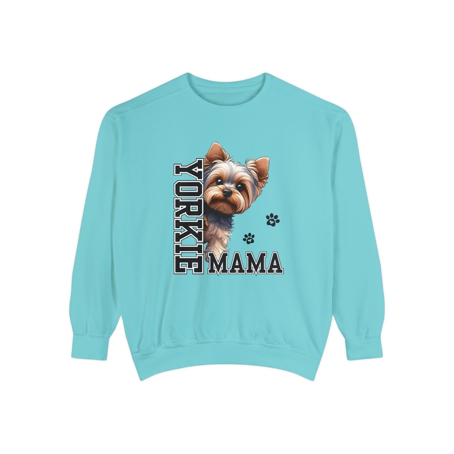 Yorkie Mama - Premium Sweatshirt Sweatshirt Chalky Mint / S