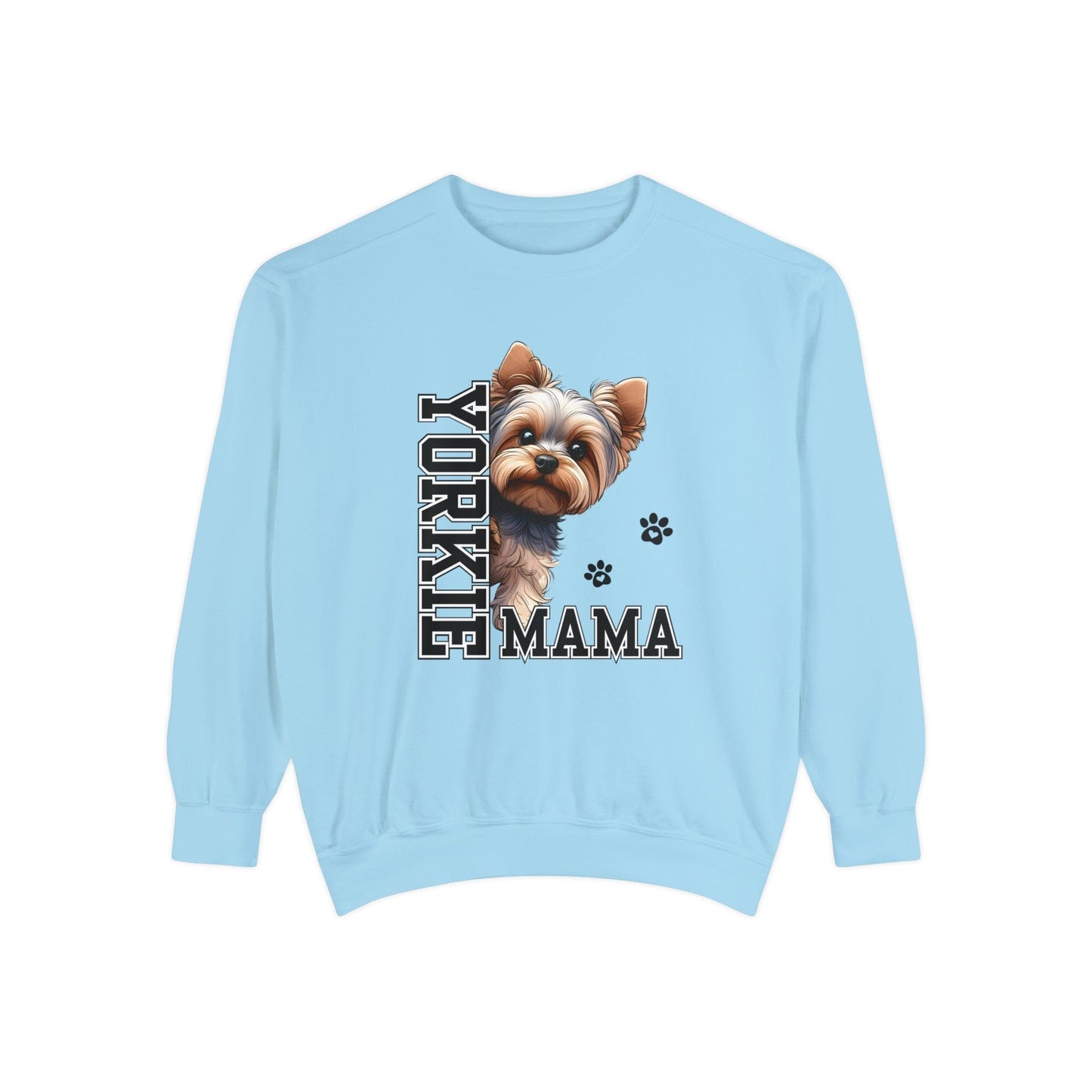 Yorkie Mama - Premium Sweatshirt Sweatshirt Chambray / S