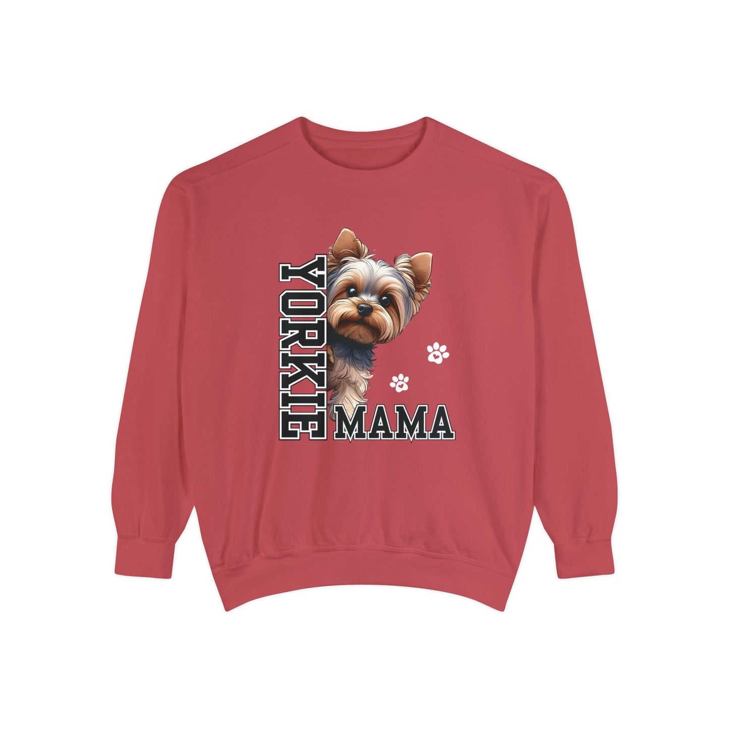 Yorkie Mama - Premium Sweatshirt Sweatshirt Crimson / S
