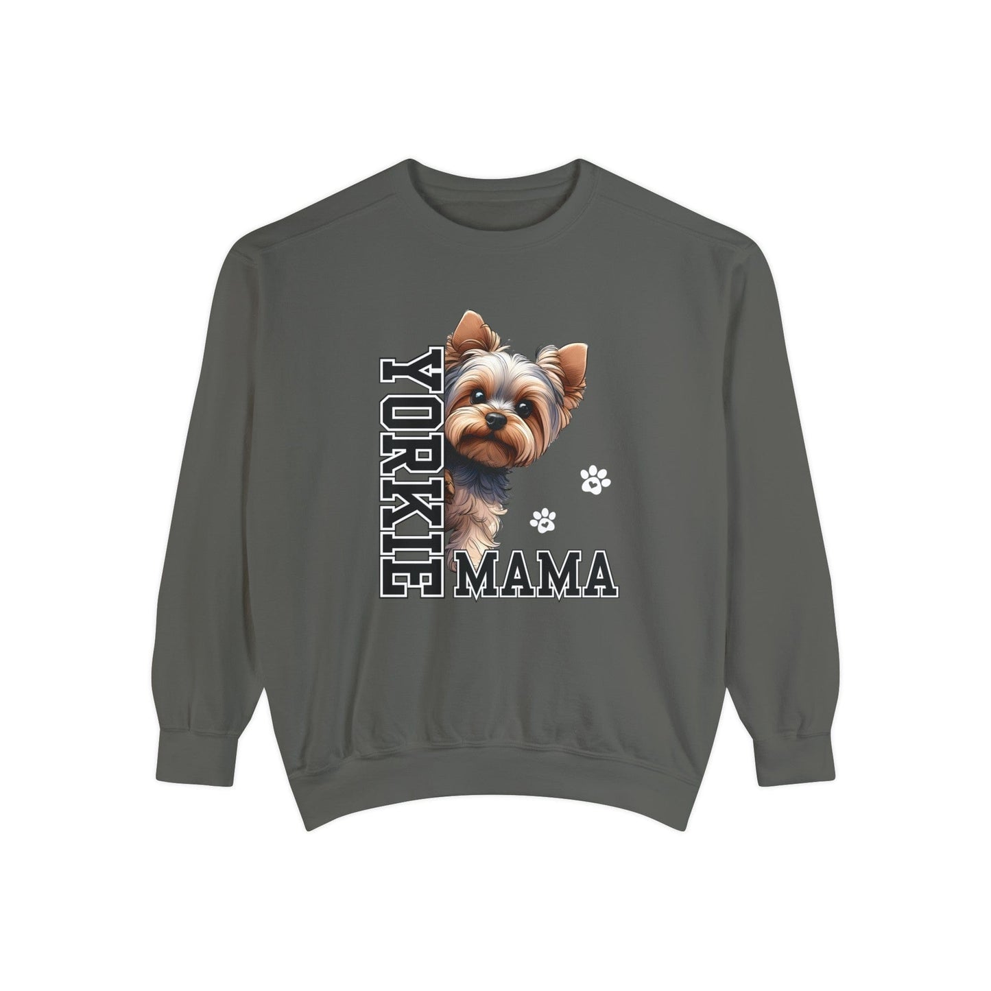 Yorkie Mama - Premium Sweatshirt Sweatshirt Pepper / S