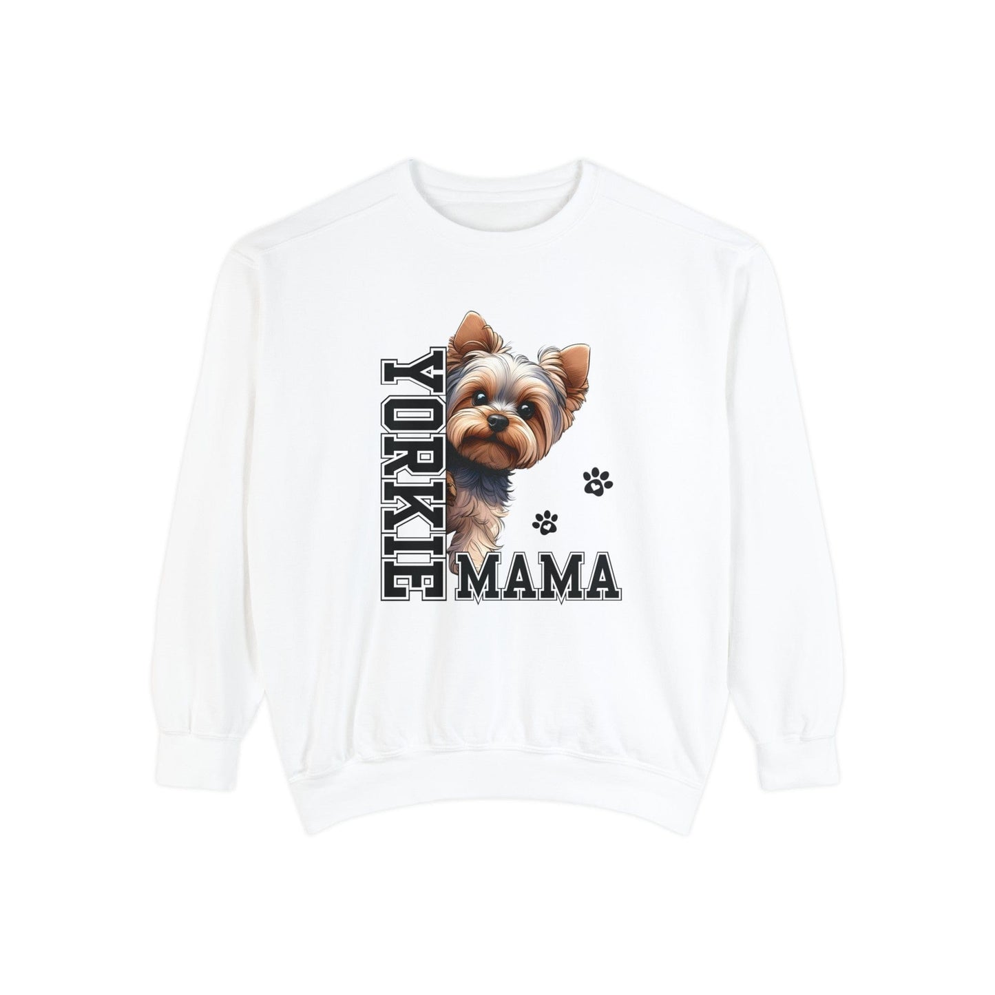 Yorkie Mama - Premium Sweatshirt Sweatshirt White / S