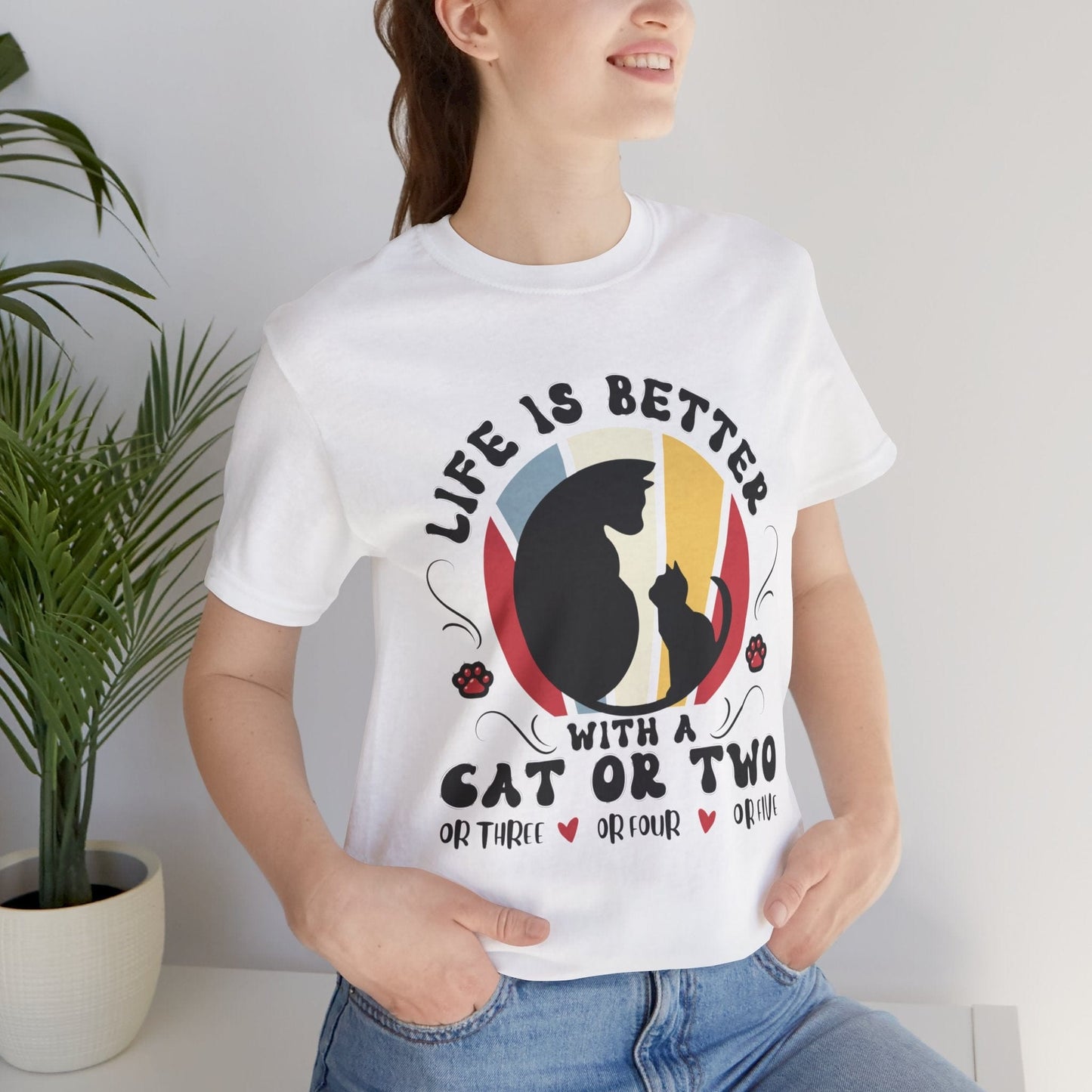 Life is Better with Many Cats Tee T-Shirt