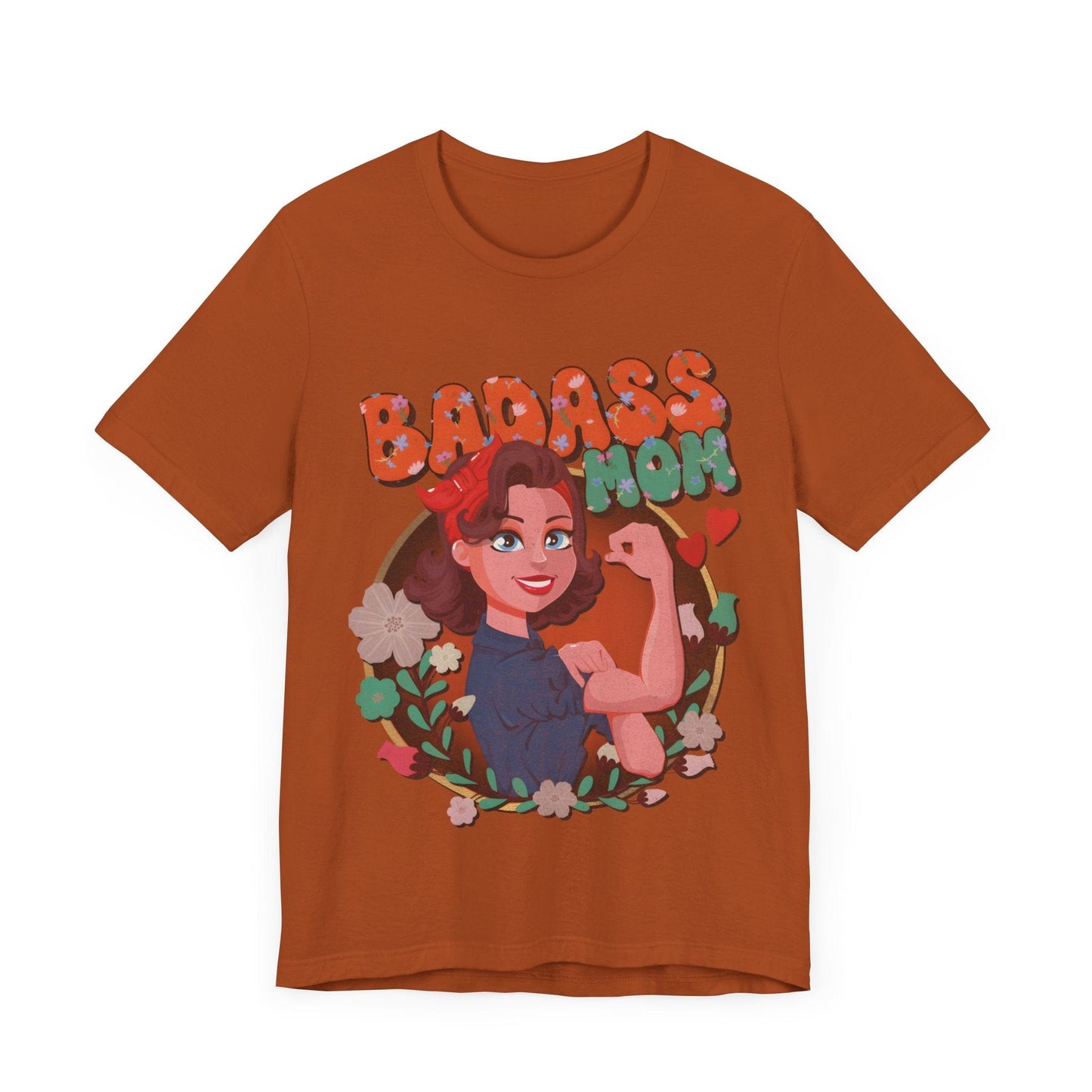 Badass Mom Vintage Vibes Tee T-Shirt Autumn / S