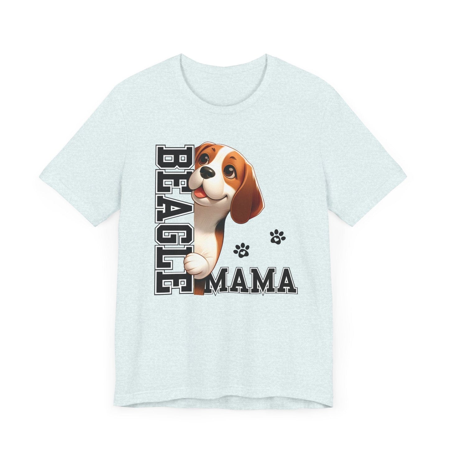 Beagle Mama Jersey Tee T-Shirt Heather Ice Blue / S