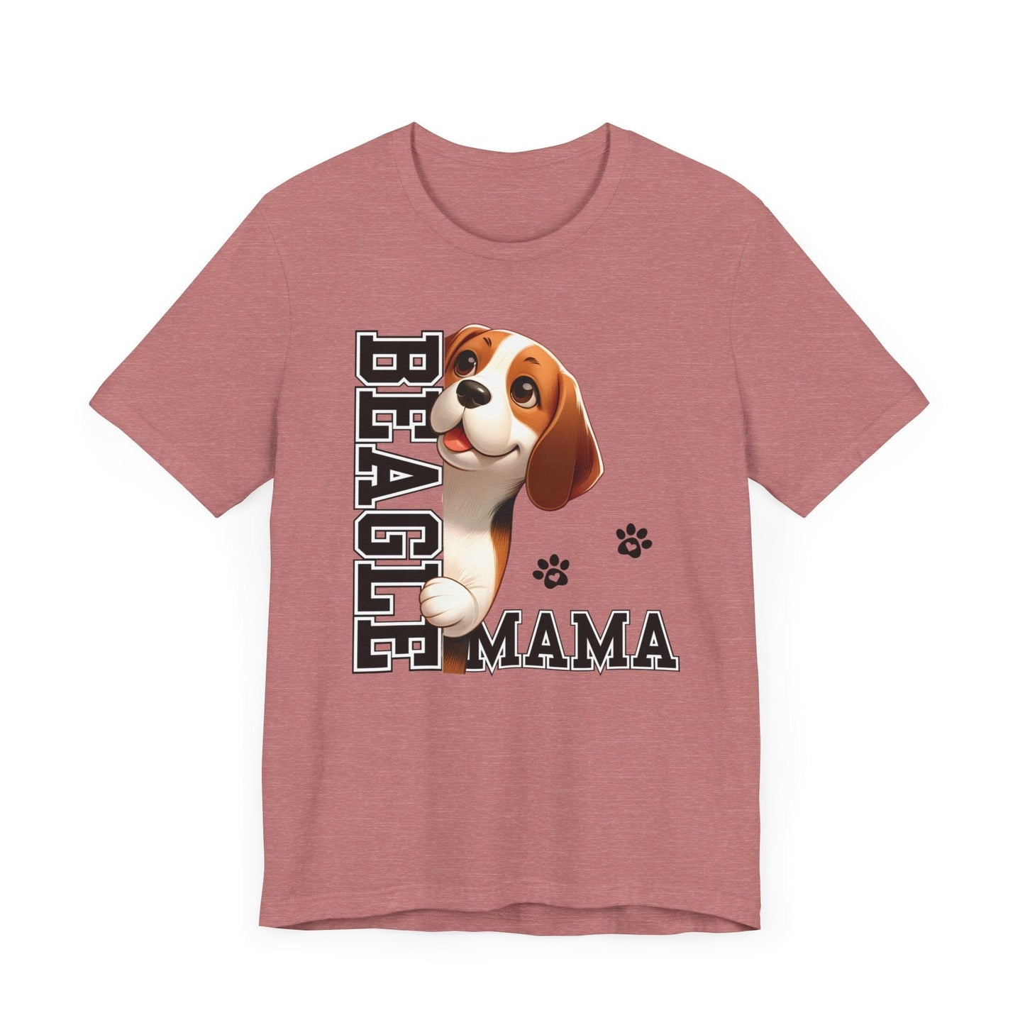 Beagle Mama Jersey Tee T-Shirt Heather Mauve / S