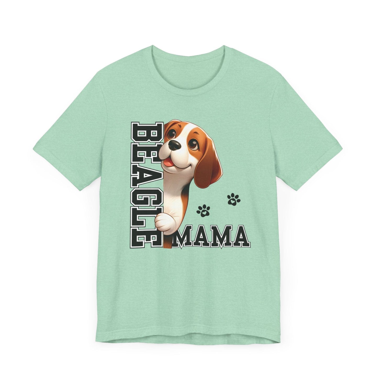 Beagle Mama Jersey Tee T-Shirt Heather Mint / S