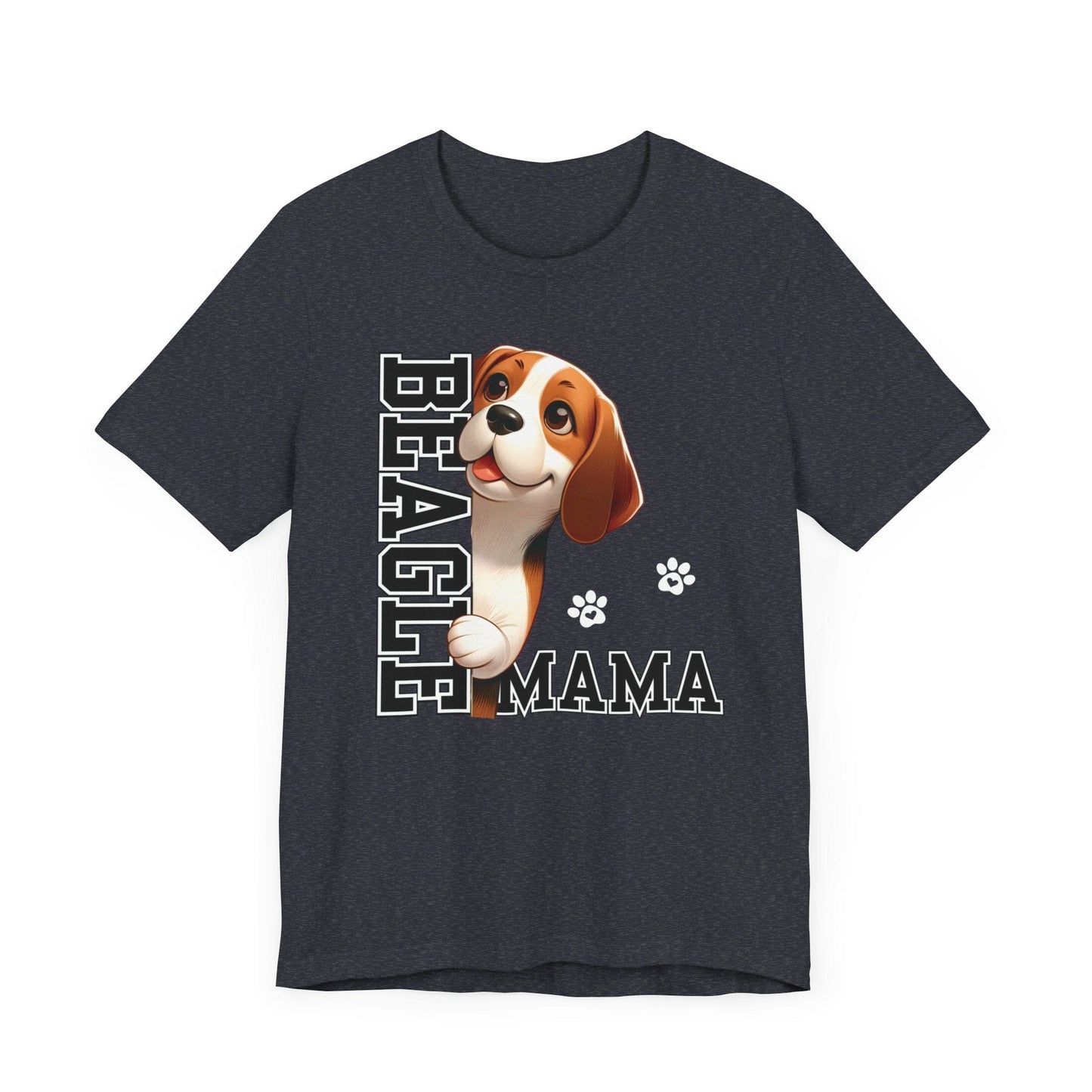 Beagle Mama Jersey Tee T-Shirt Heather Navy / S