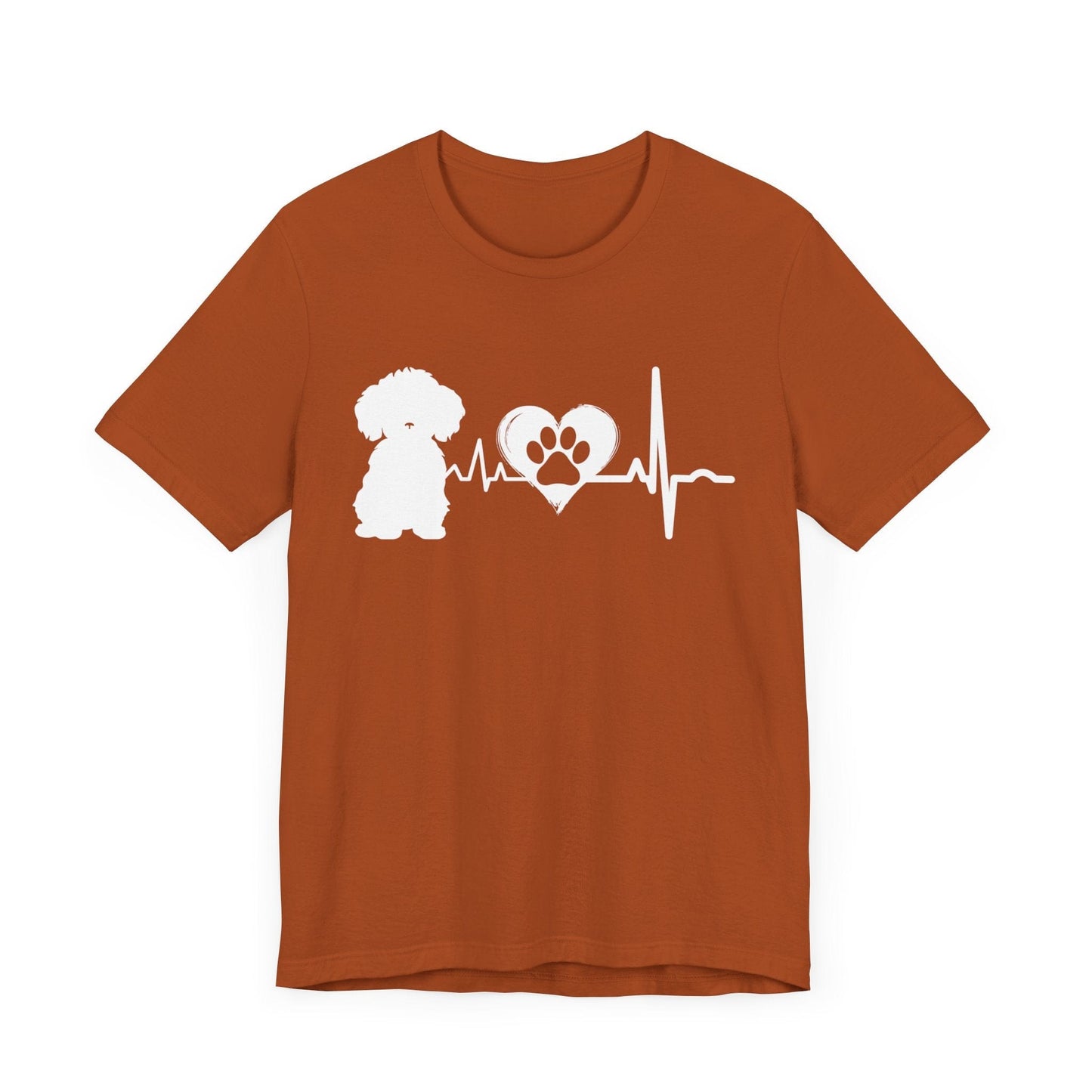Bichon Love Outline Graphic Tee T-Shirt Autumn / S