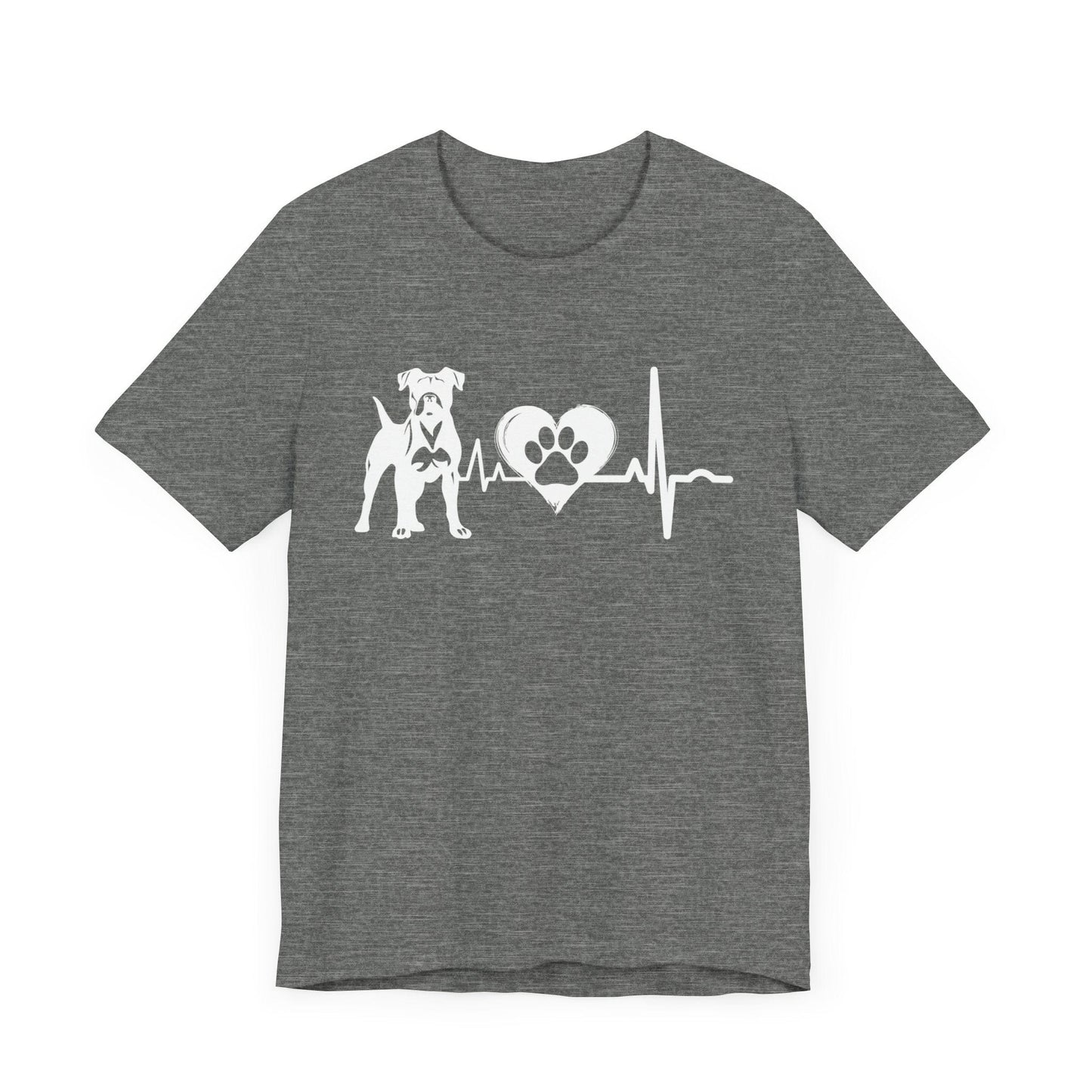 Boxer Love Outline Graphic Tee T-Shirt Deep Heather / S