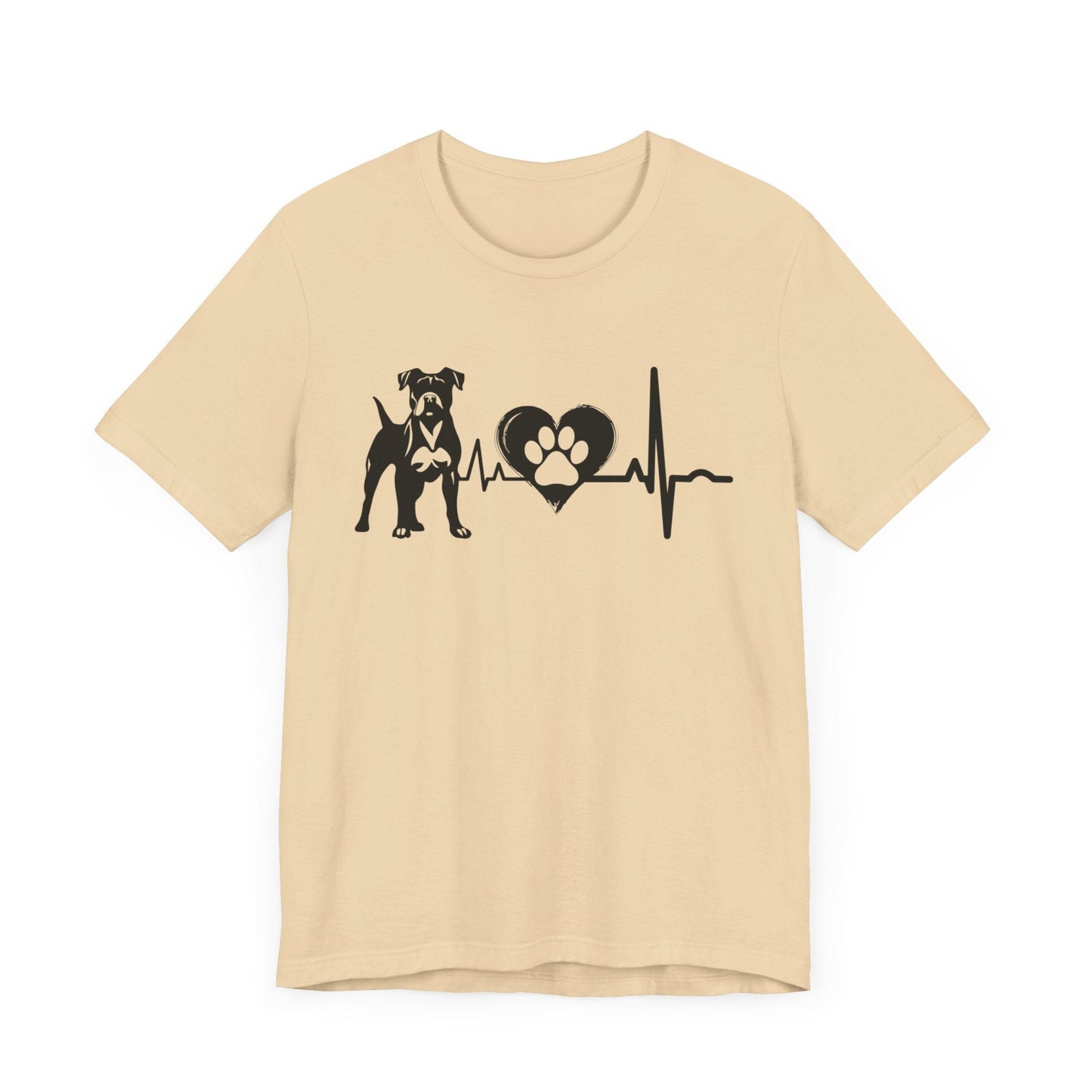 Boxer Love Outline Graphic Tee T-Shirt Soft Cream / S