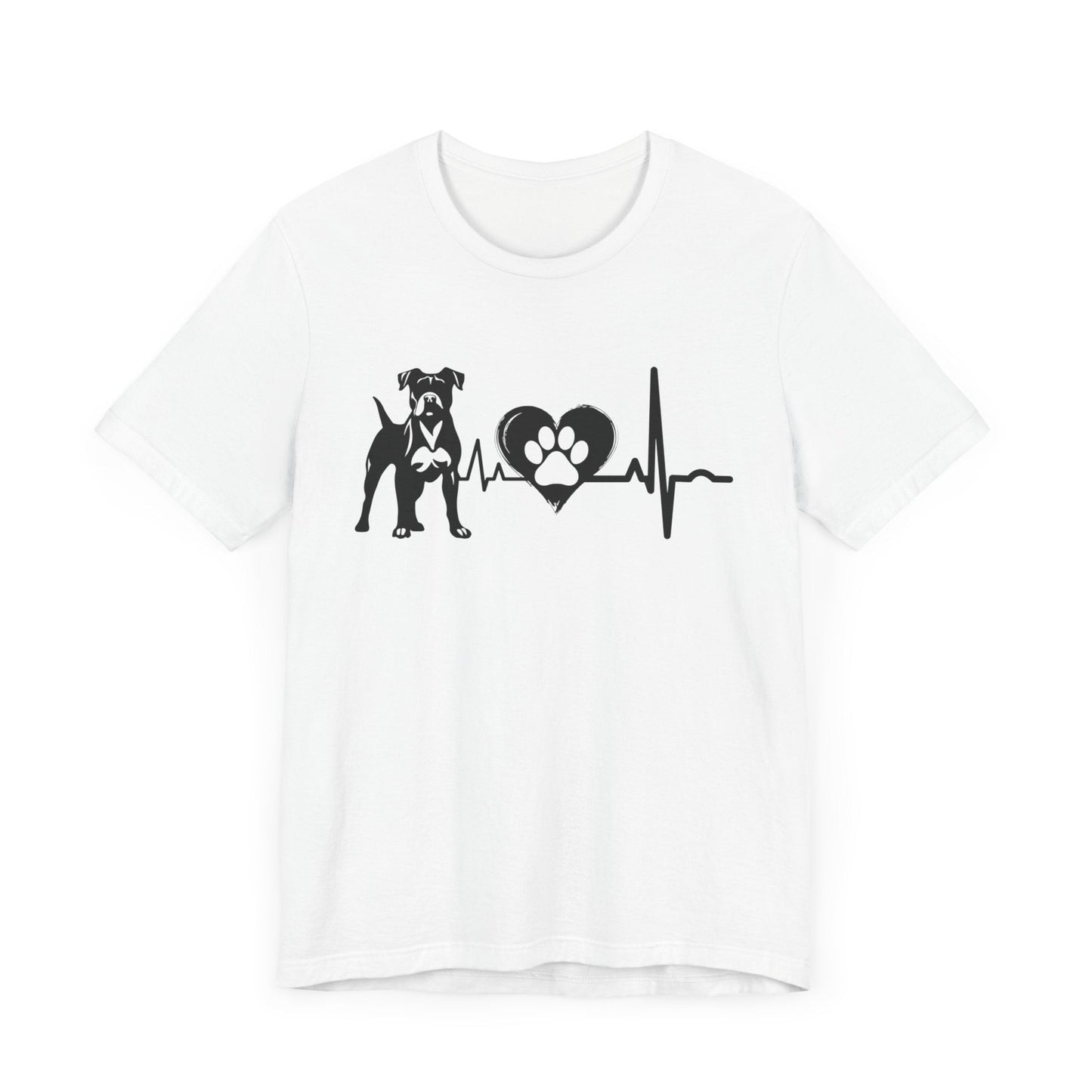 Boxer Love Outline Graphic Tee T-Shirt White / S