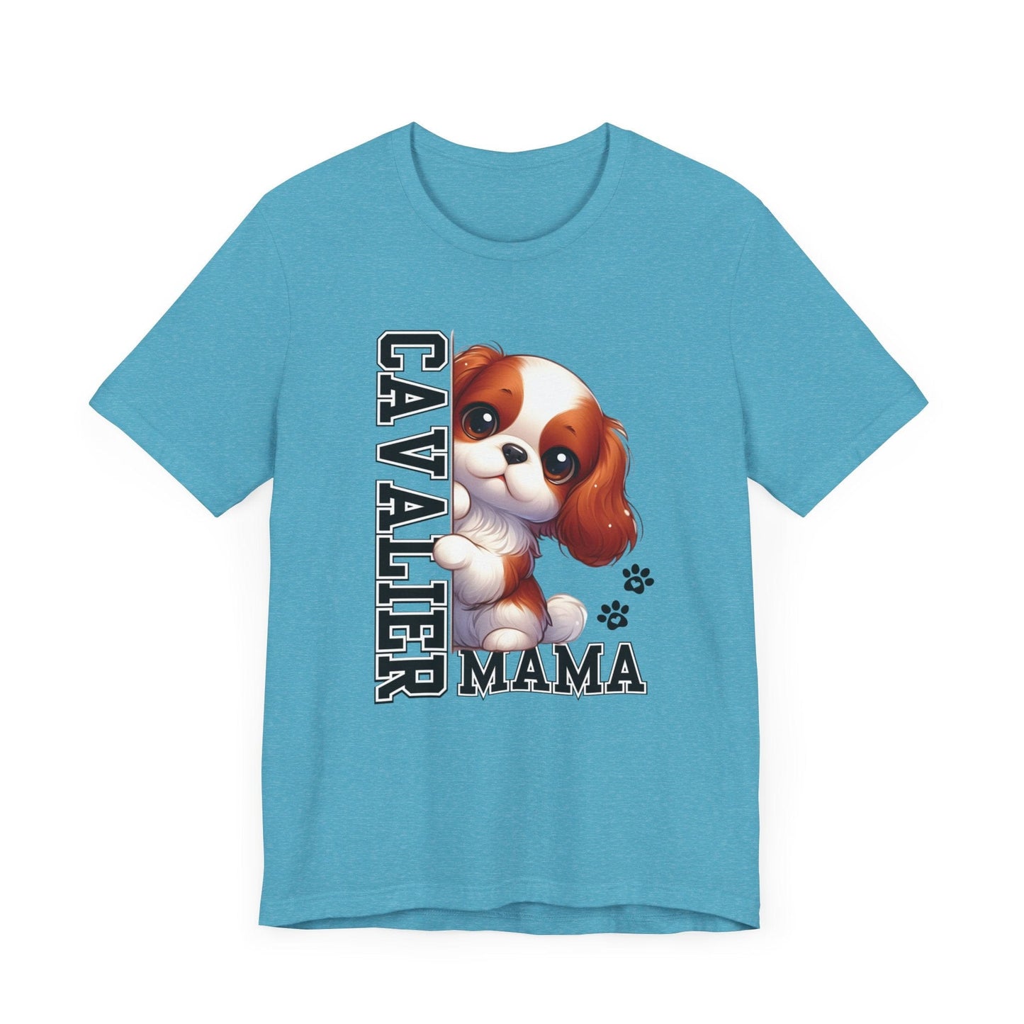 Cavalier Mama Jersey Tee T-Shirt Heather Aqua / S