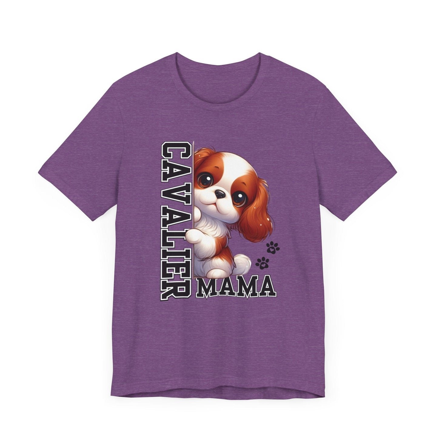 Cavalier Mama Jersey Tee T-Shirt Heather Team Purple / S