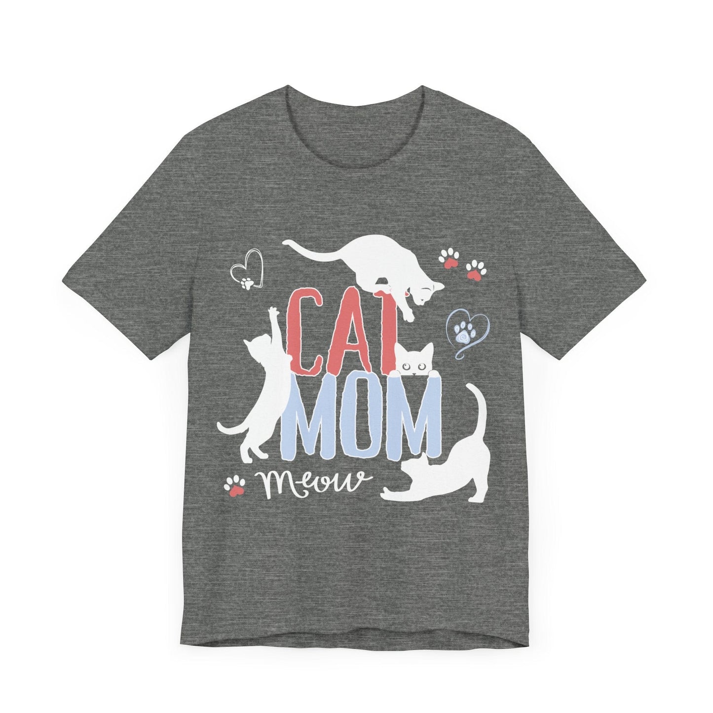 Silly Cats Mom Funny Tee T-Shirt Deep Heather / S