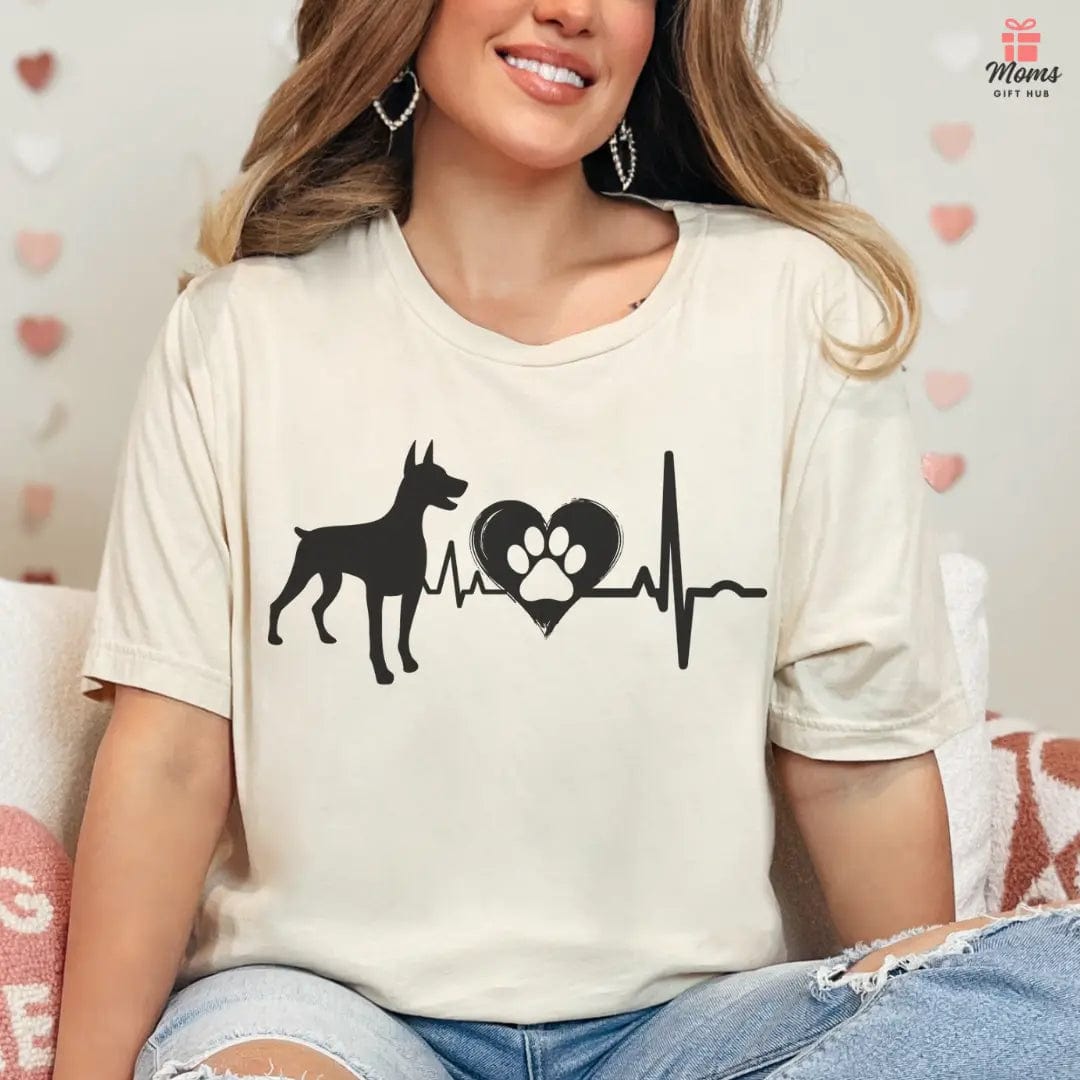 Dobie Love Outline Graphic Tee T-Shirt