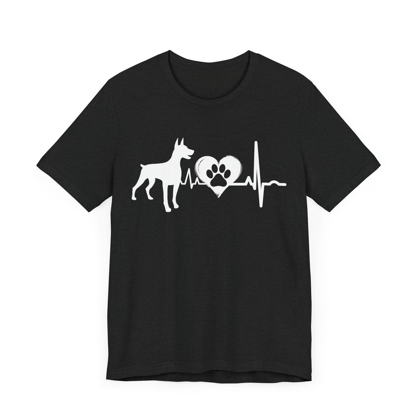 Dobie Love Outline Graphic Tee T-Shirt Solid Black Blend / S