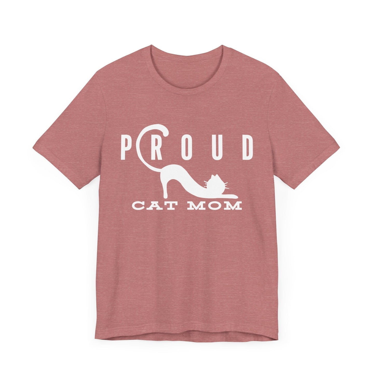 Proud Cat Mom Tee T-Shirt Heather Mauve / S