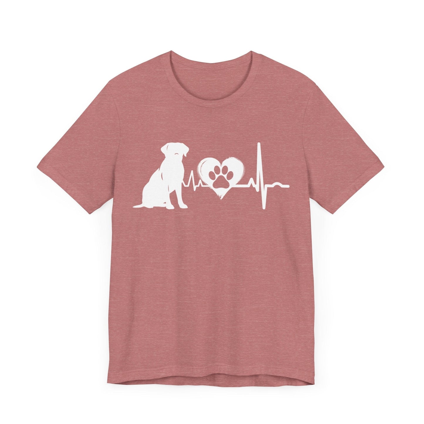 Labrador Love Outline Graphic Tee T-Shirt Heather Mauve / S