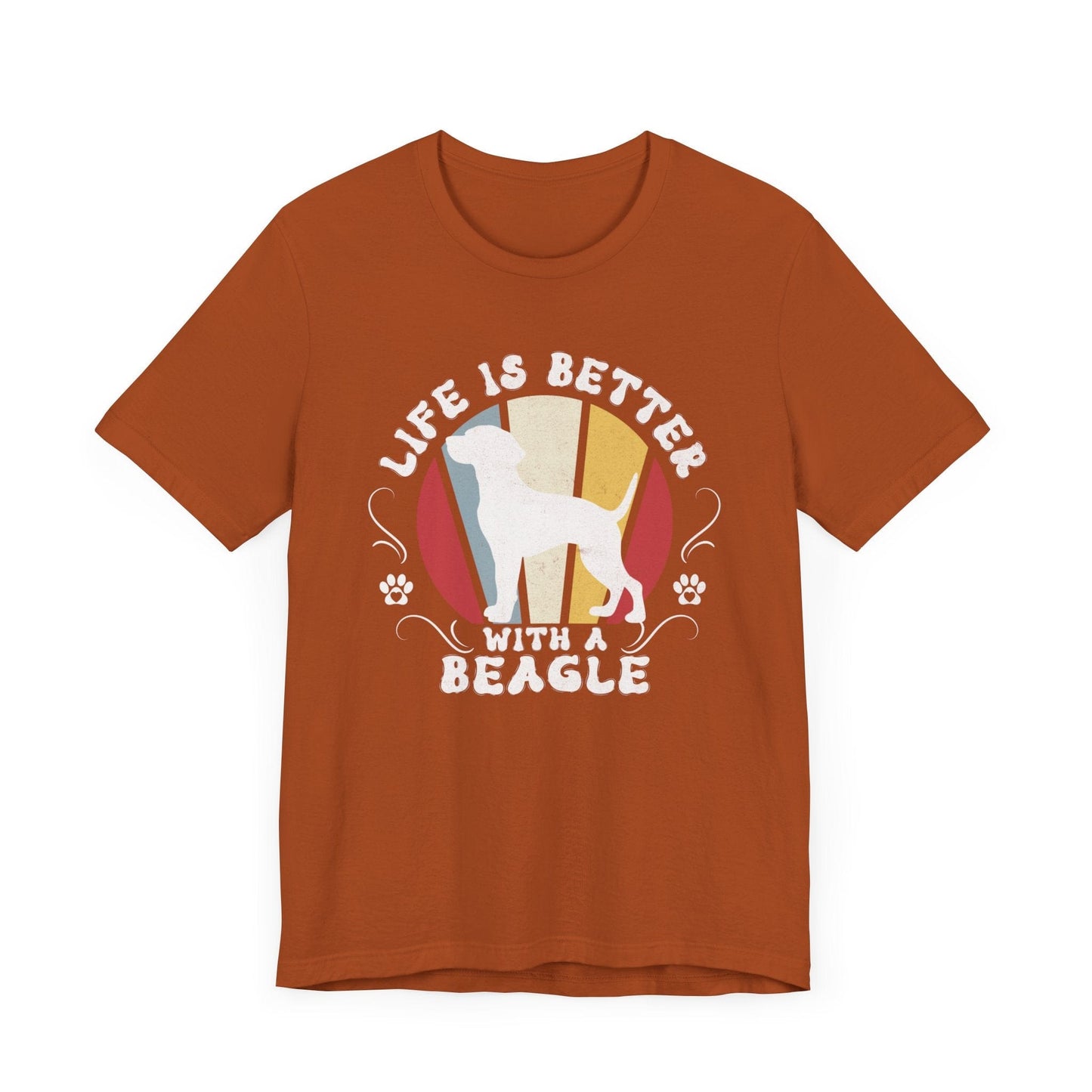 Life is Better With a Beagle Dog Jersey Tee T-Shirt Autumn / S